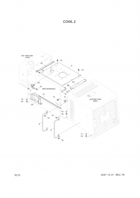 drawing for Hyundai Construction Equipment 74L3-11140 - PLATE (figure 3)