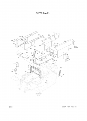 drawing for Hyundai Construction Equipment S035-081516 - BOLT-W/WASHER (figure 1)