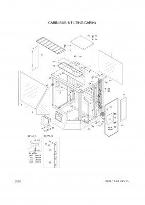 Technical drawing of Hyundai Construction Equipment S141-080162 BOLT-FLAT with dimensions and layout (figure 4)
