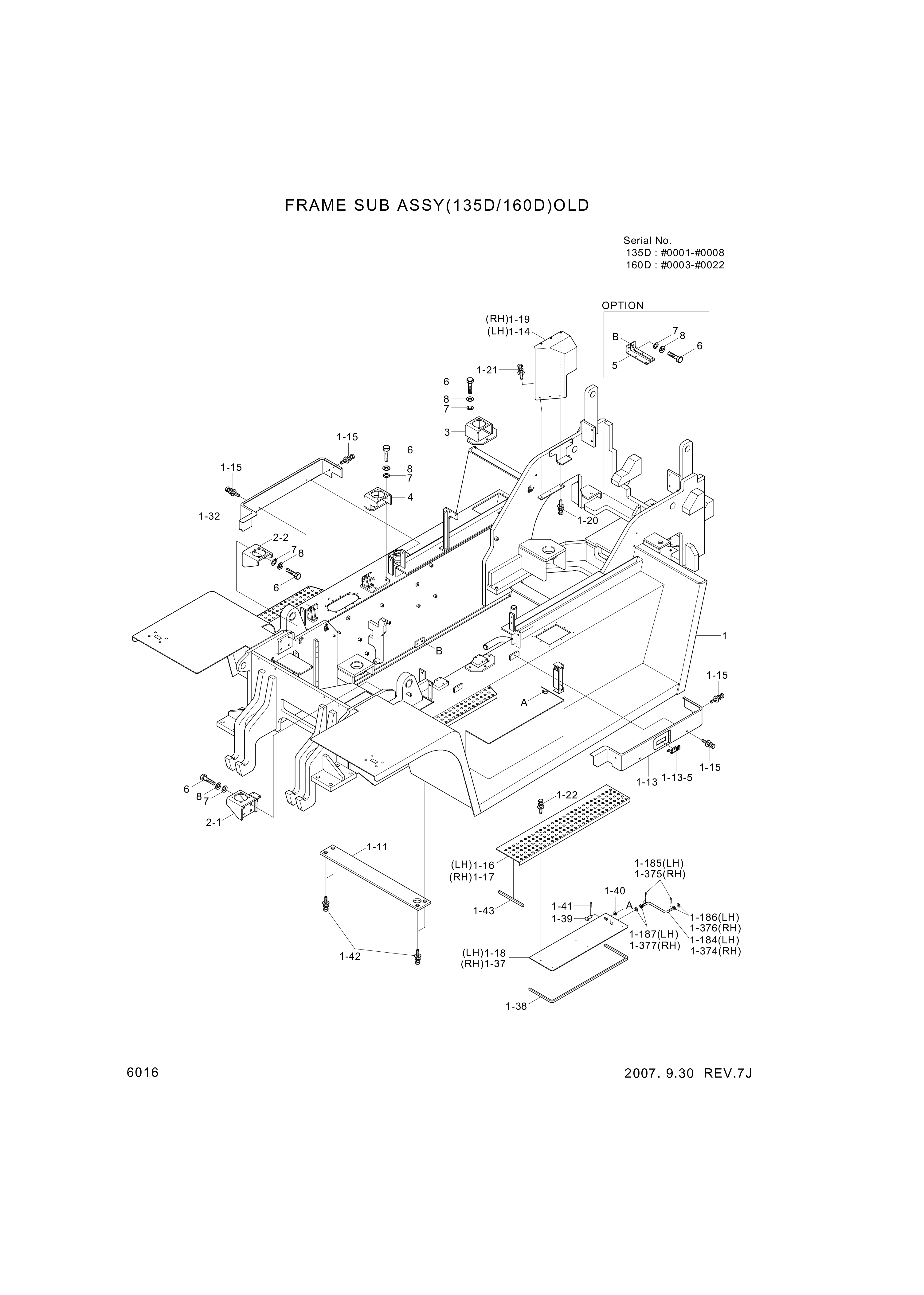 drawing for Hyundai Construction Equipment S035-081512 - BOLT-W/WASHER (figure 1)