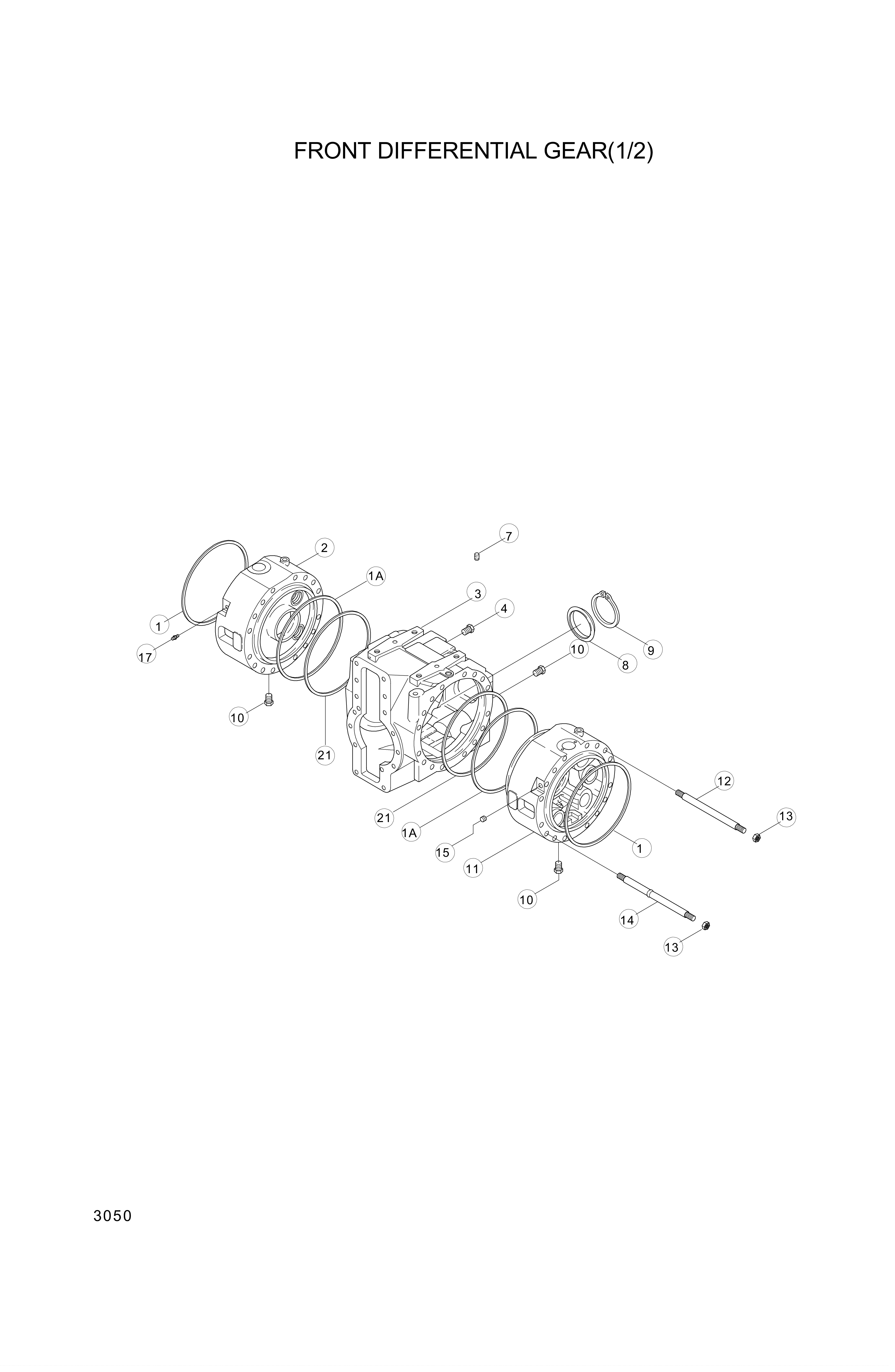 drawing for Hyundai Construction Equipment 006.01.1489 - NUT (figure 1)