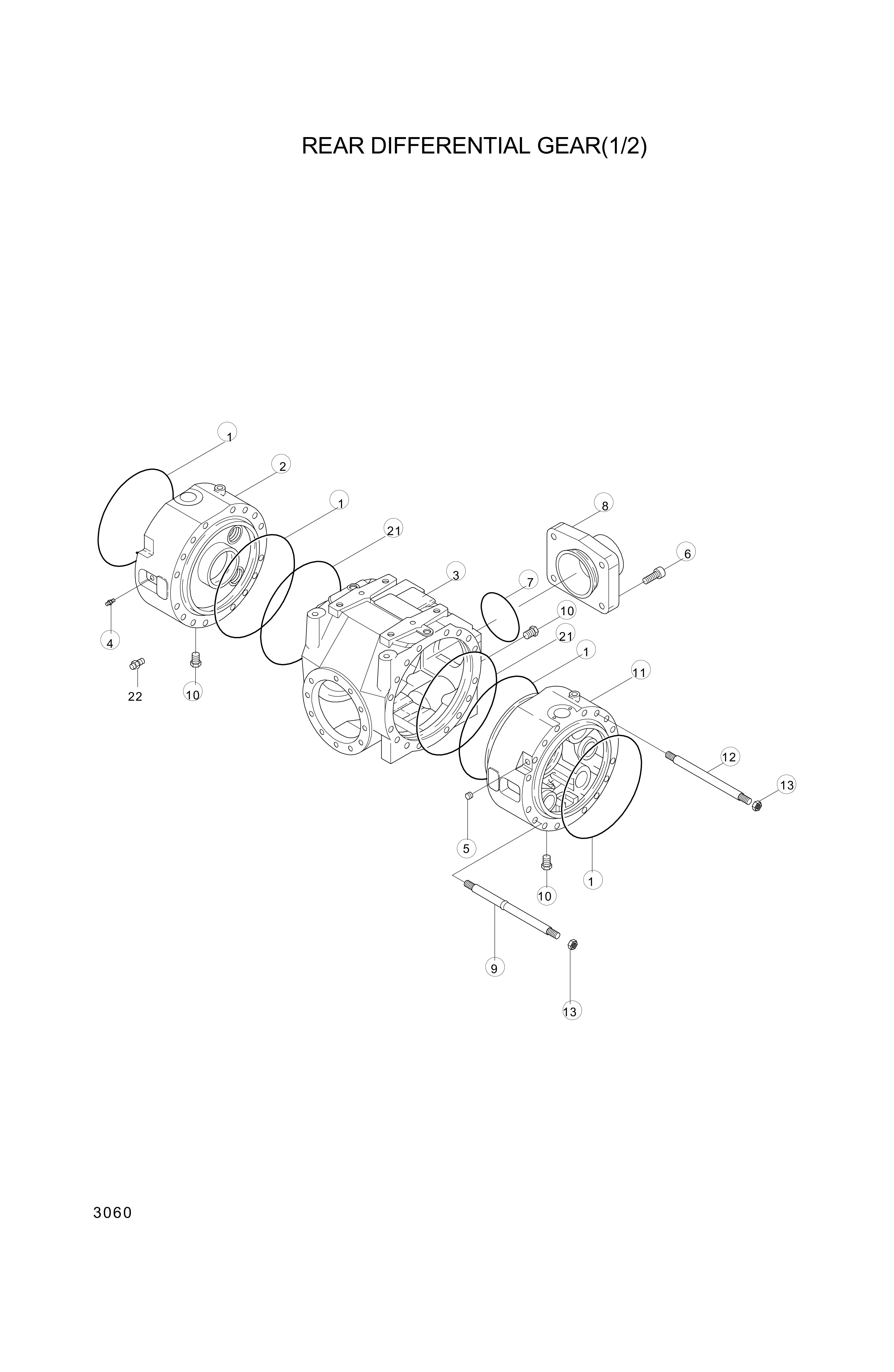 drawing for Hyundai Construction Equipment 1760102803 - SUPPORT (figure 1)