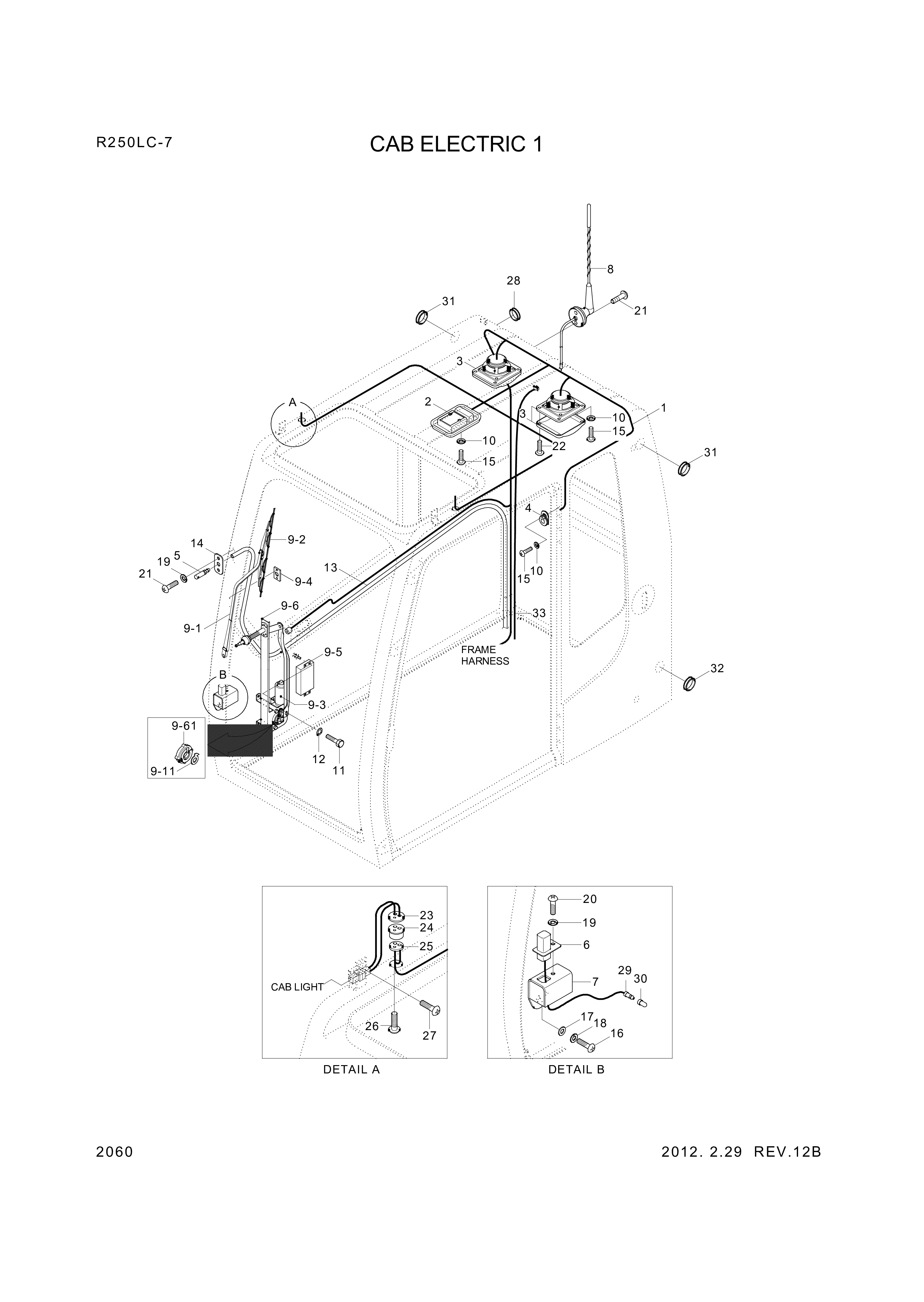 drawing for Hyundai Construction Equipment S161-040162 - BOLT-ROUND (figure 1)