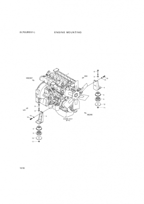 drawing for Hyundai Construction Equipment 11Z1-00050 - ENGINE ASSY (figure 2)
