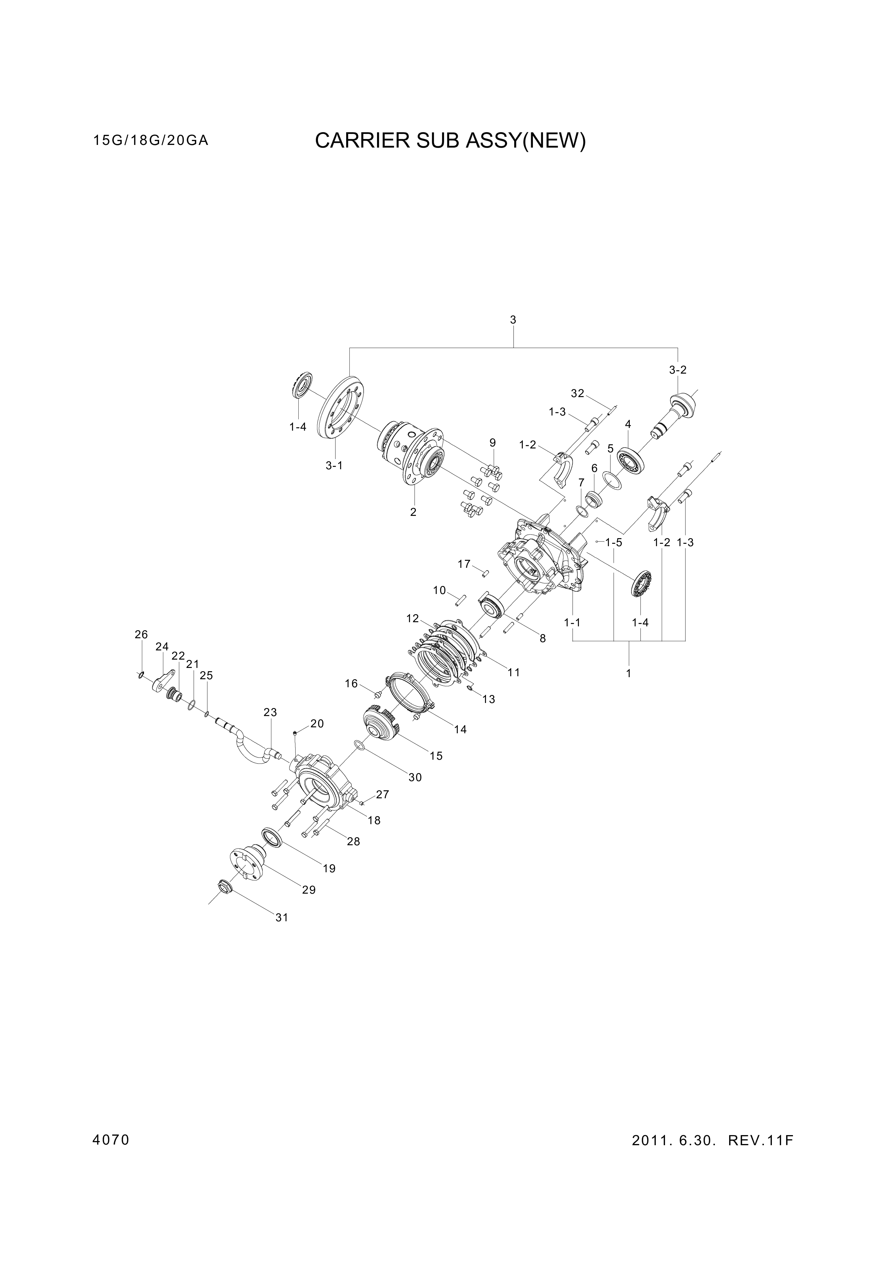 drawing for Hyundai Construction Equipment XKCF-00020 - BOLT-HEX (figure 3)