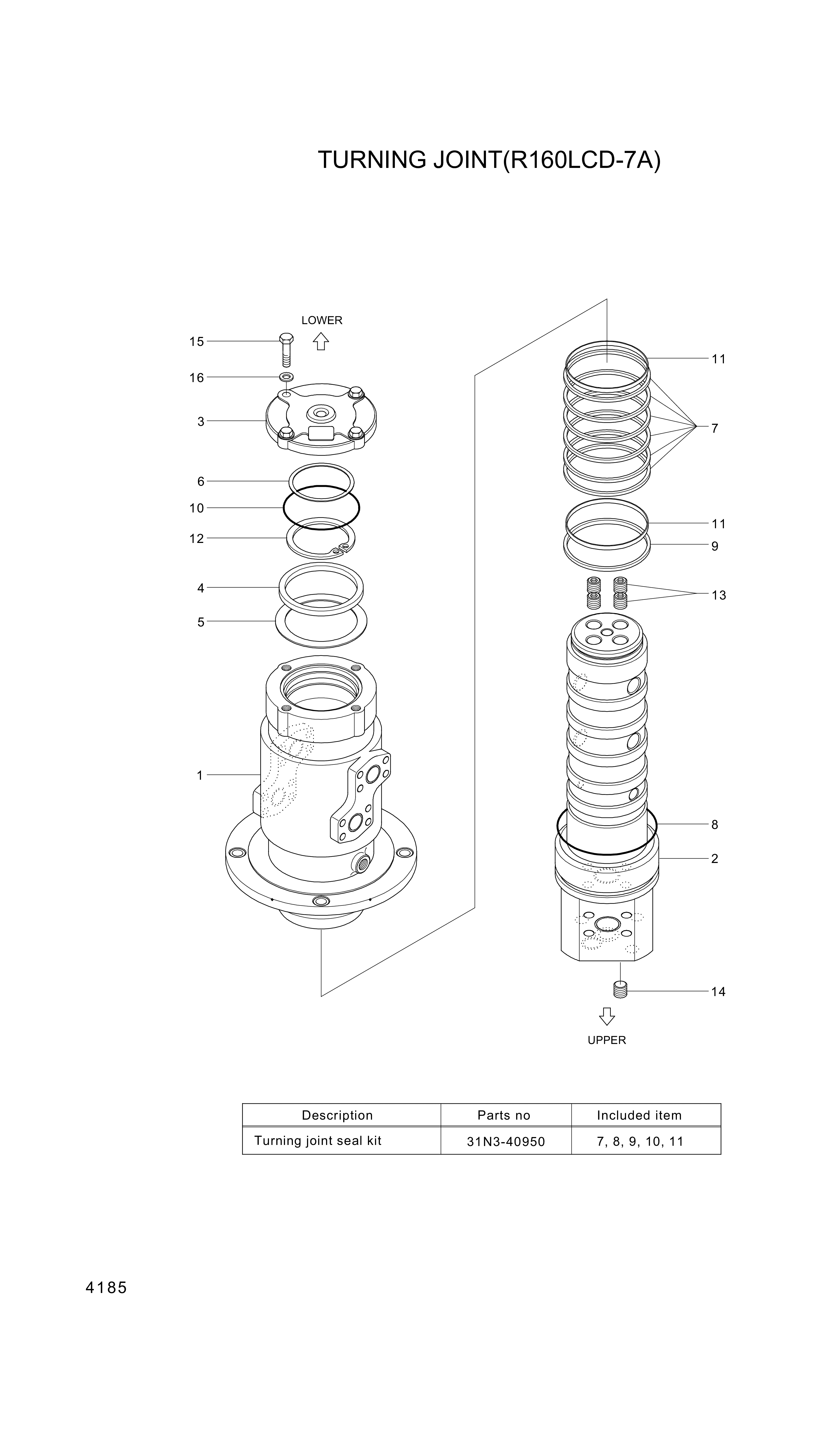 drawing for Hyundai Construction Equipment S632-120004 - O-RING (figure 5)