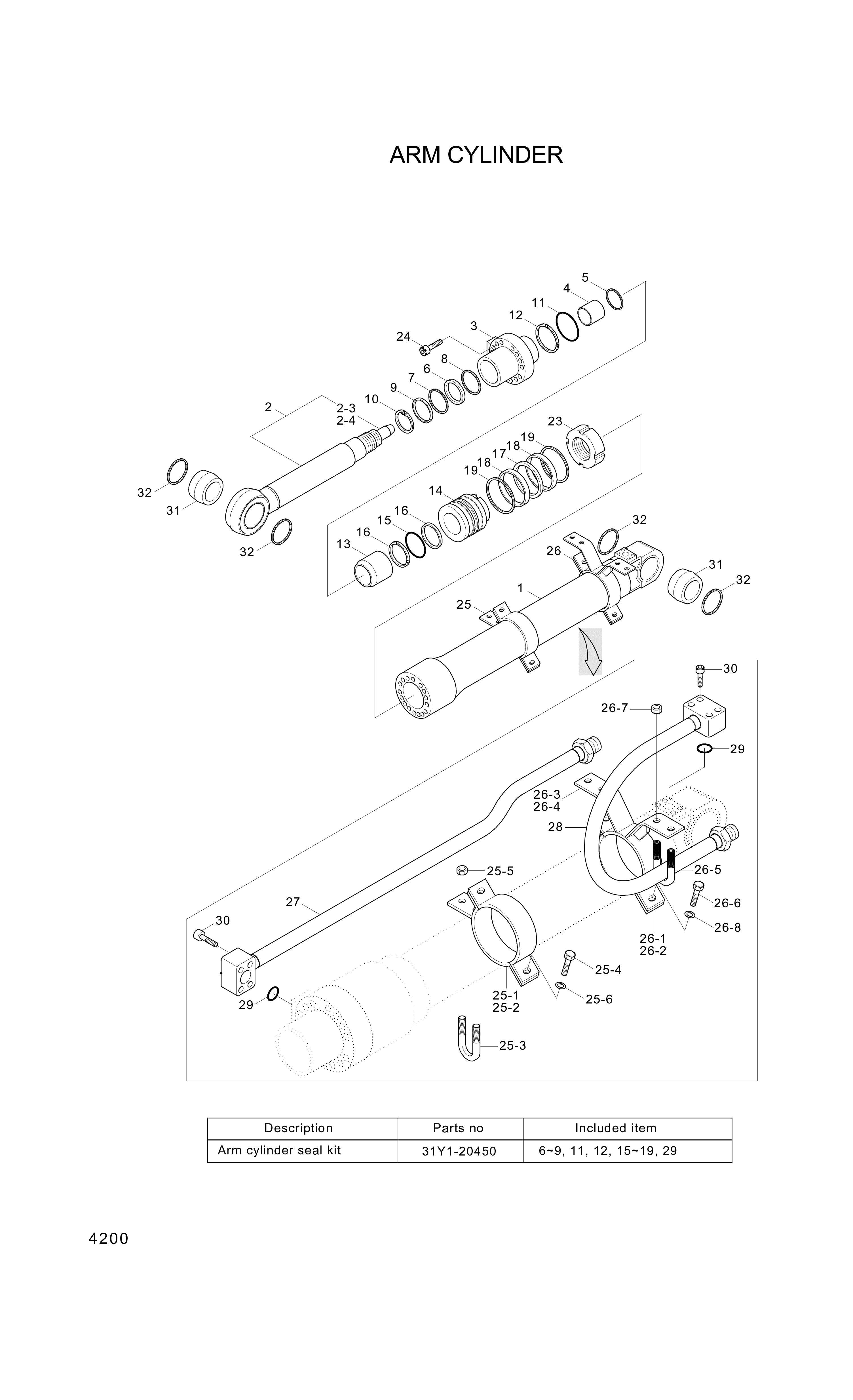 drawing for Hyundai Construction Equipment 331-25 - U-BOLT (figure 2)