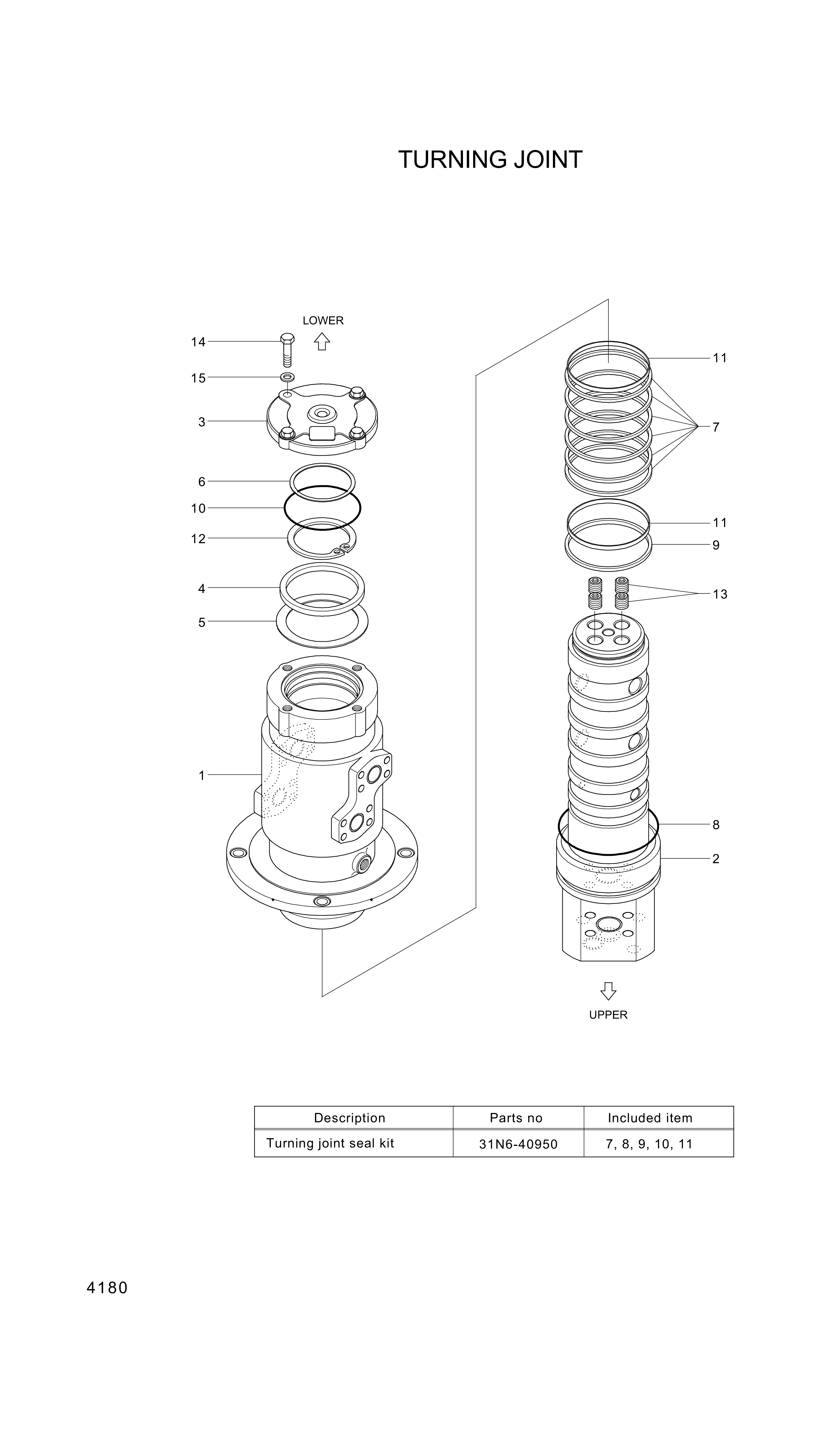 drawing for Hyundai Construction Equipment 95123-10000 - O-RING (figure 4)