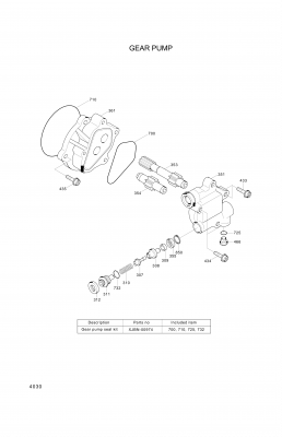 Technical drawing of Hyundai Construction Equipment PFSBM850 SOCKET-FLANGE with dimensions and layout (figure 4)