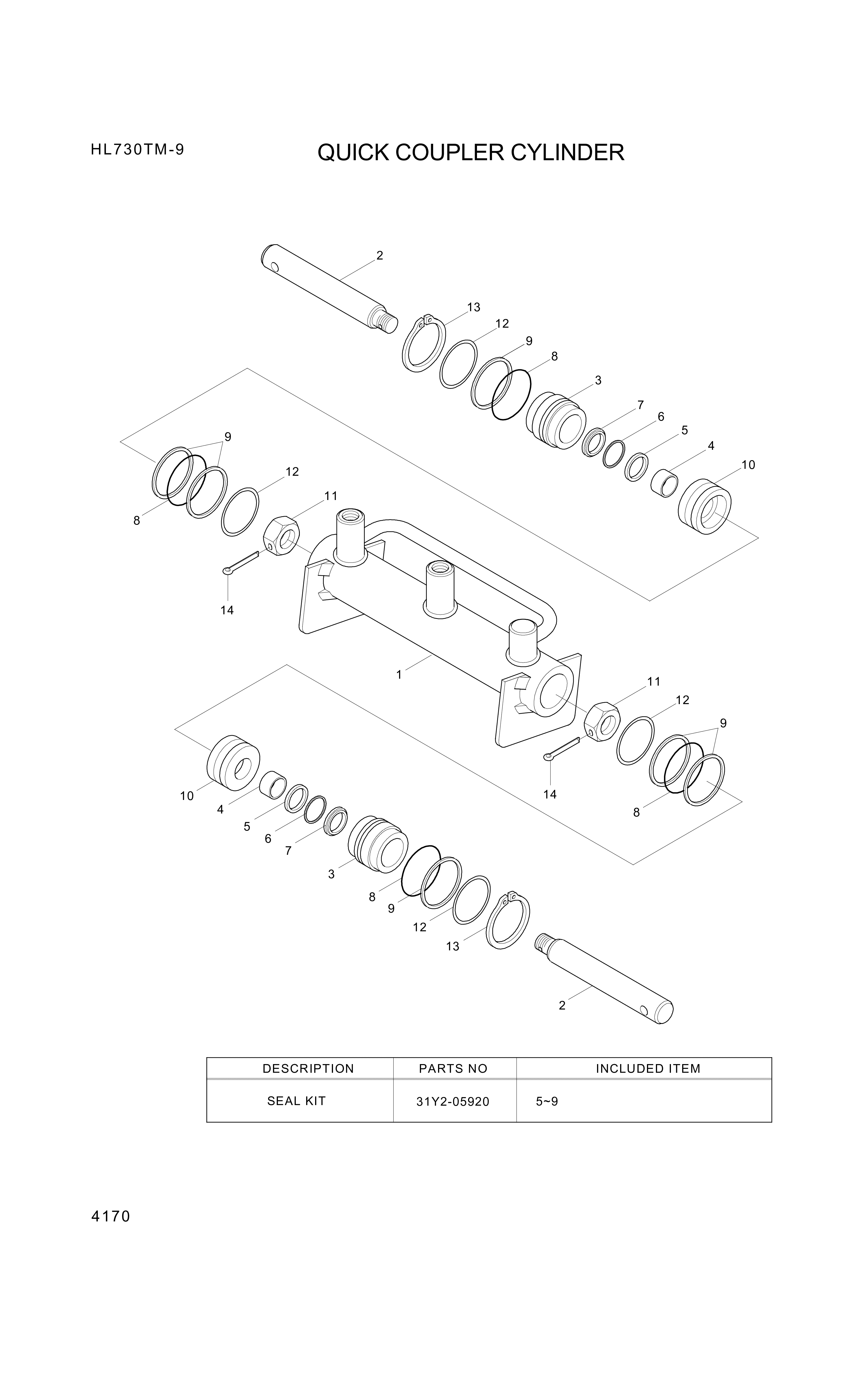 drawing for Hyundai Construction Equipment 95113-04400 - O-RING (figure 3)