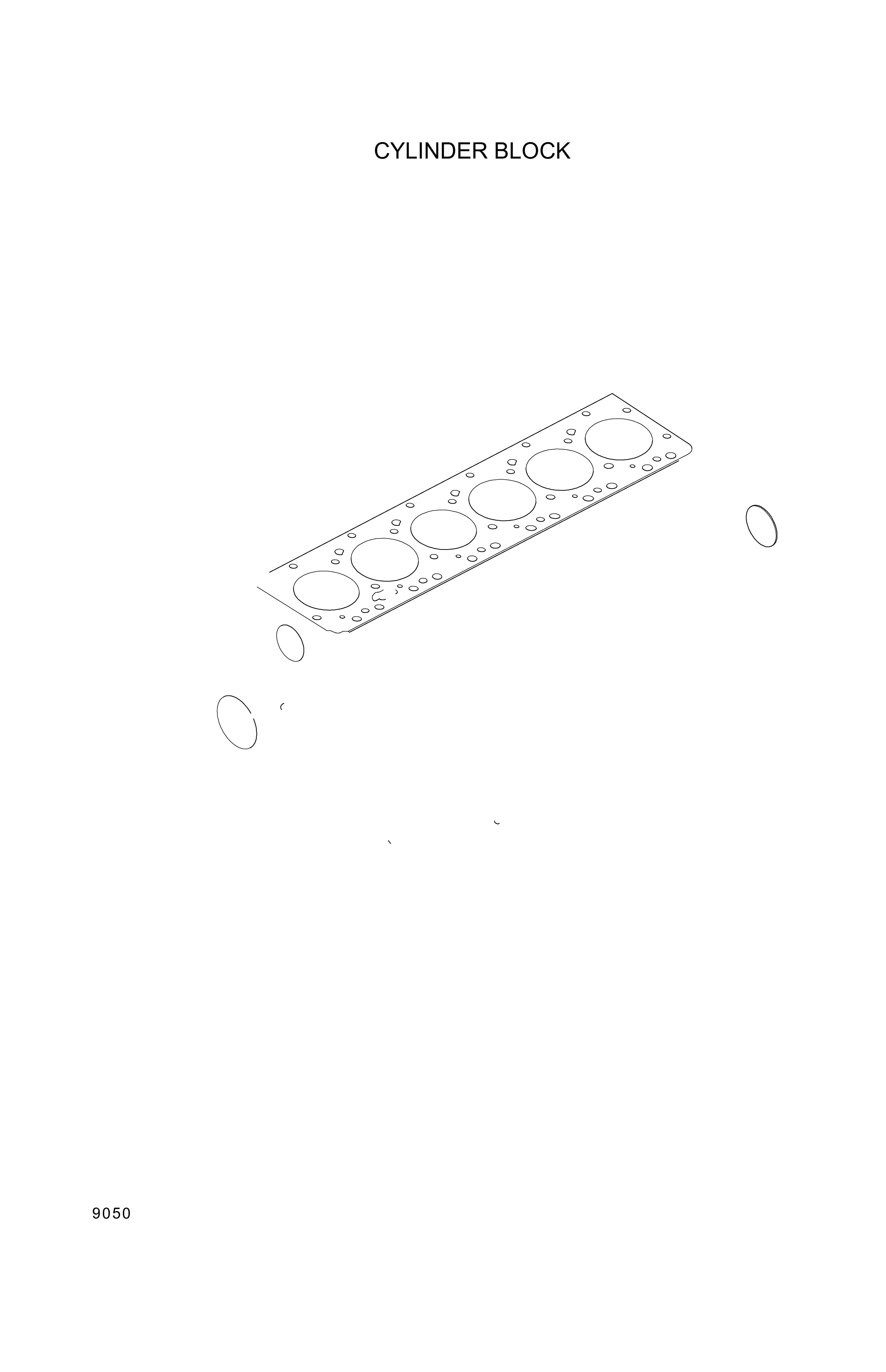 Technical drawing of Hyundai Construction Equipment YUBP-06401 PLUG-EXPANSION with dimensions and layout (figure 2)