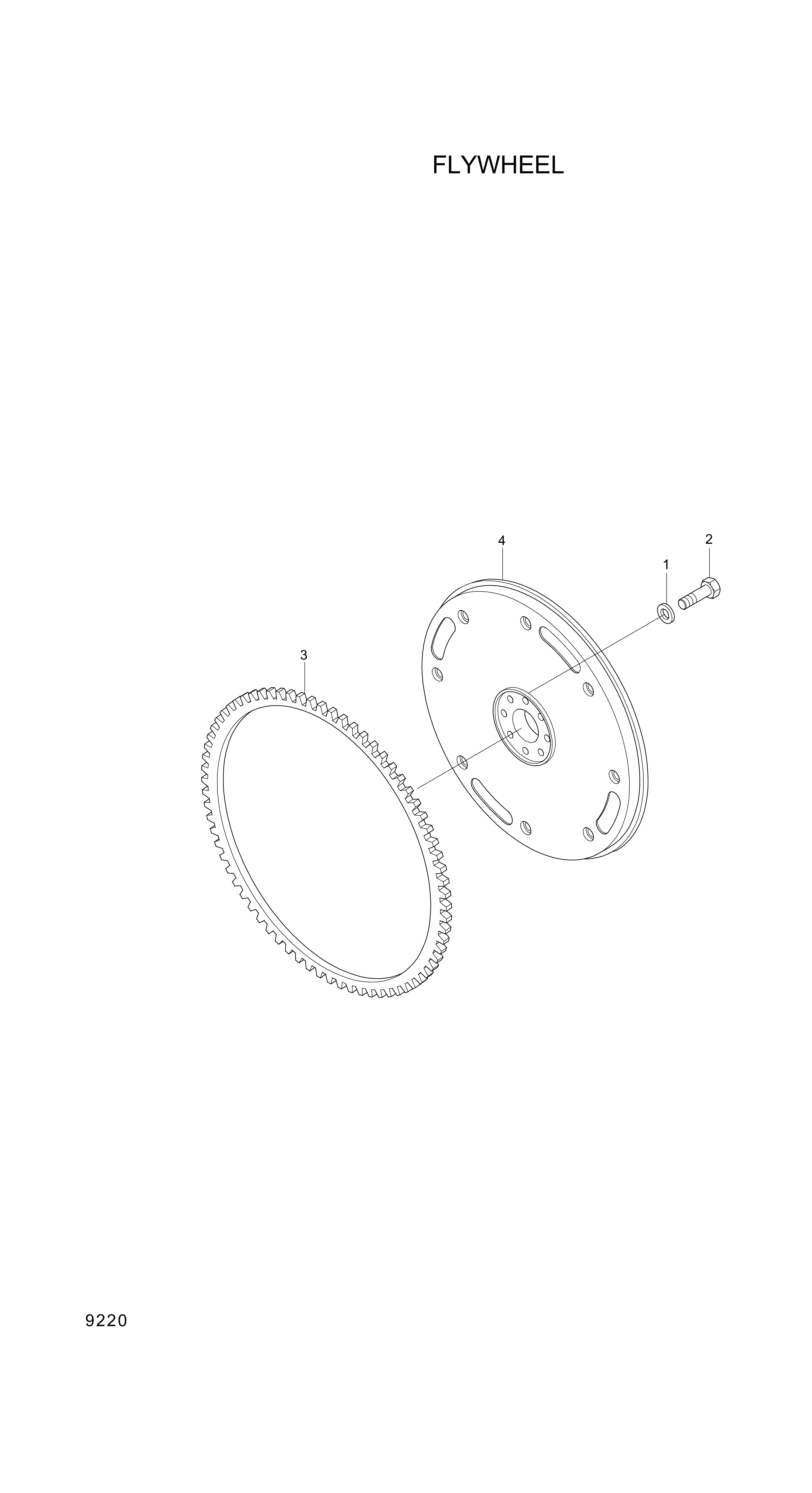 drawing for Hyundai Construction Equipment YUBP-06978 - SCREW-HEX FLG (figure 4)