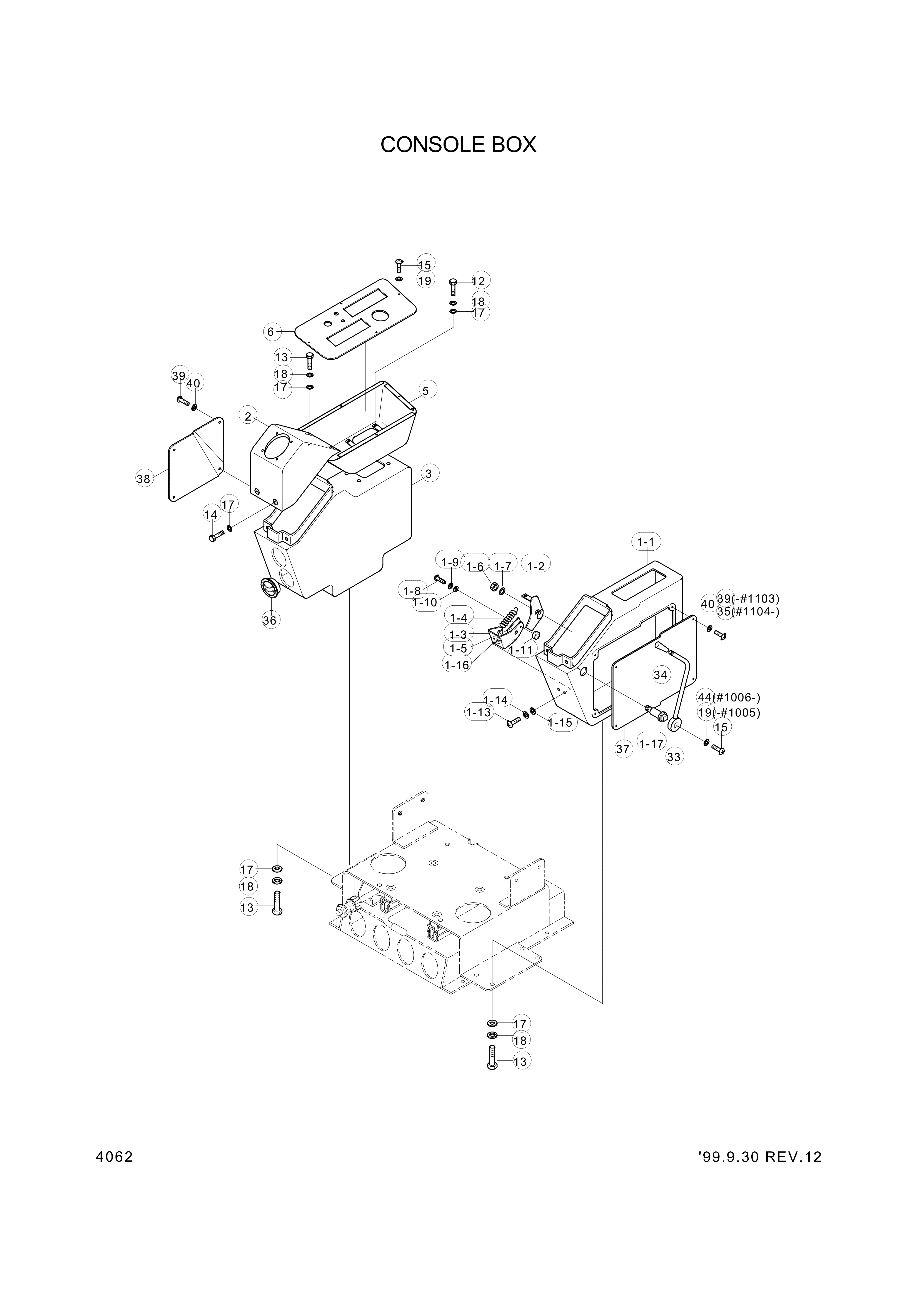 drawing for Hyundai Construction Equipment S203-041002 - NUT-HEX (figure 1)