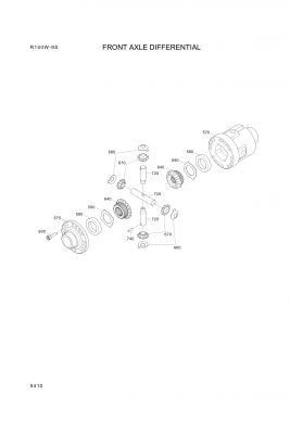 drawing for Hyundai Construction Equipment ZGAQ-02882 - AXEL BEVEL GEAR (figure 1)