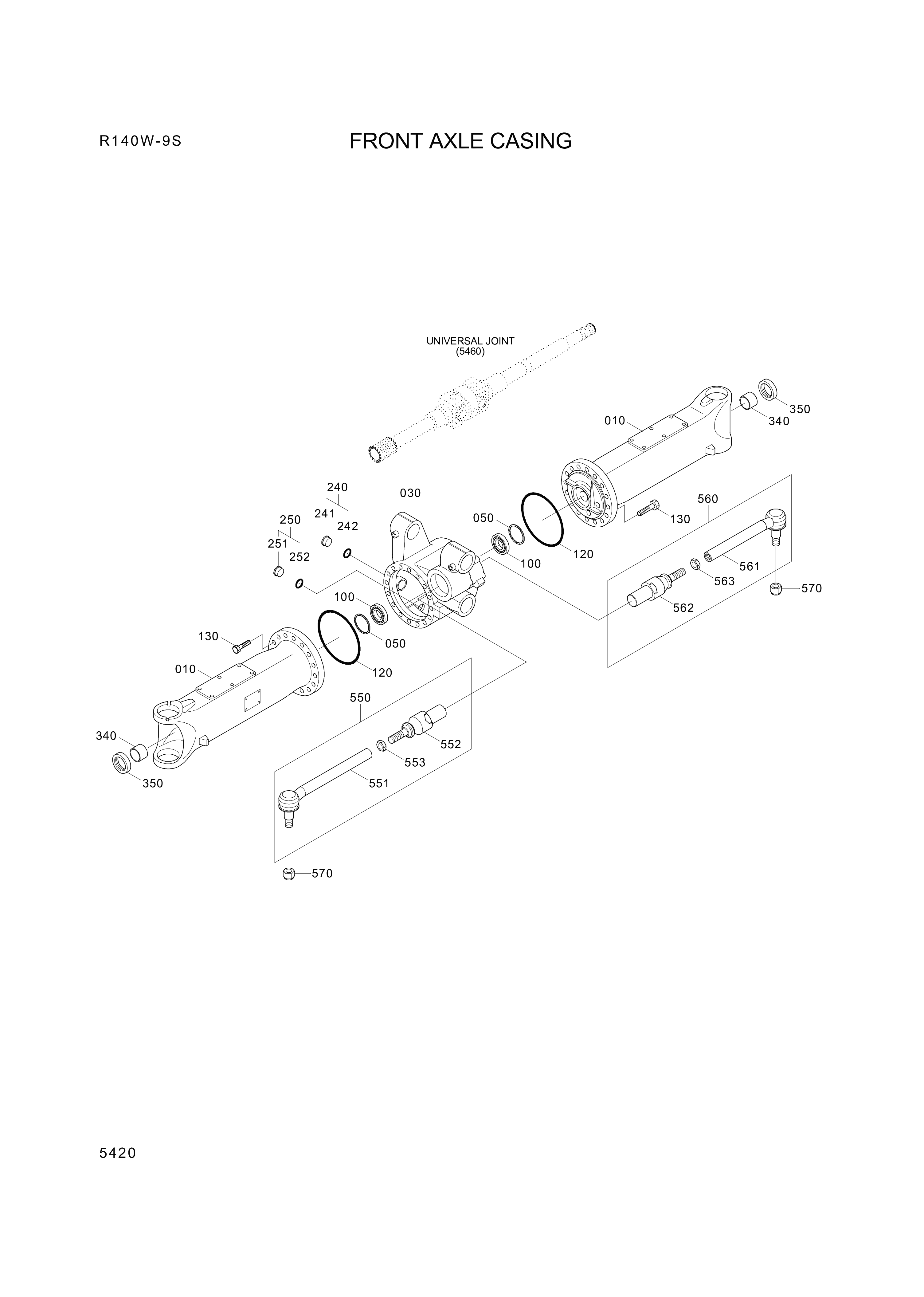 drawing for Hyundai Construction Equipment 0501316248 - BUSH (figure 2)