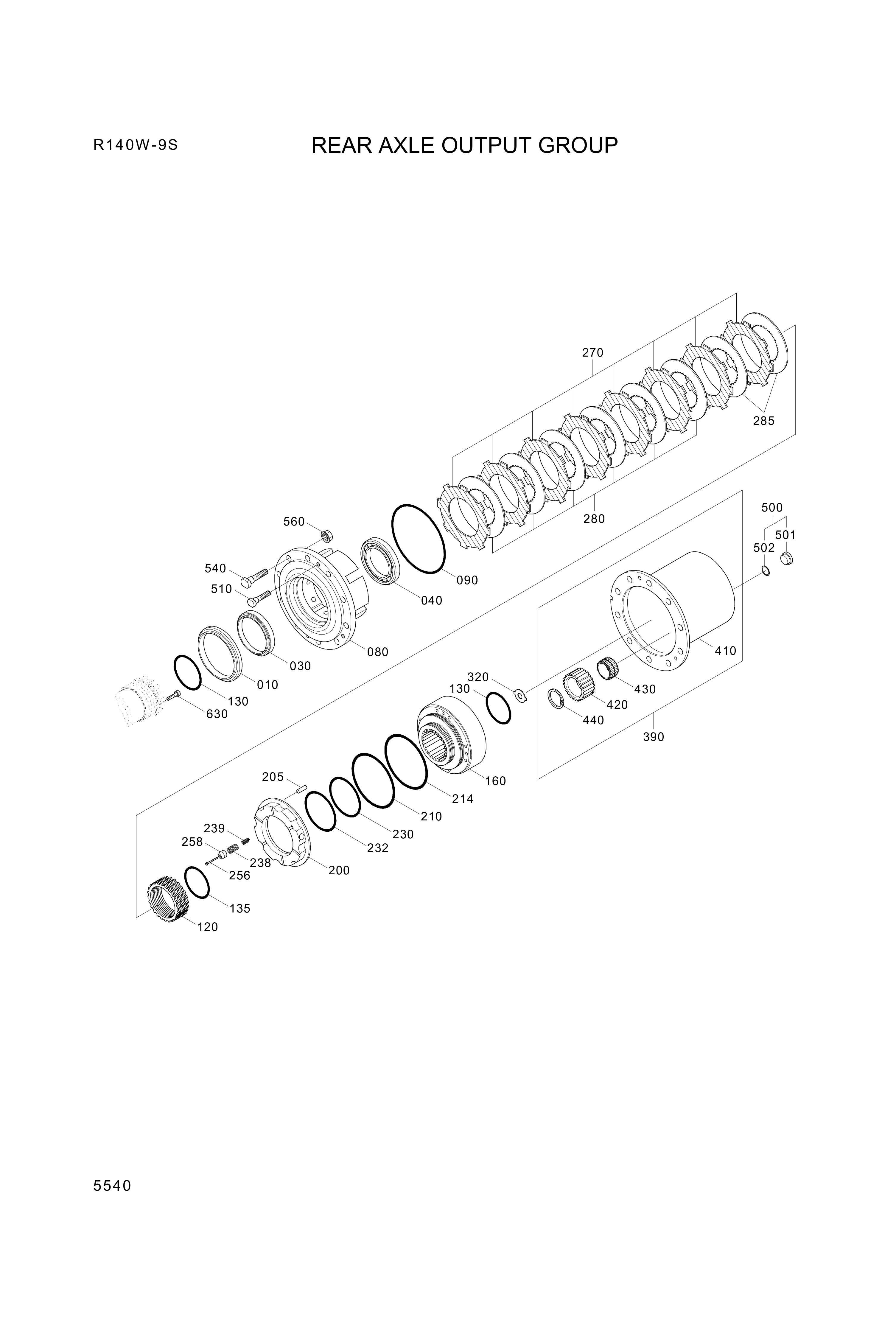 Technical drawing of Hyundai Construction Equipment ZGAQ-04966 RING-SUPPORT with dimensions and layout (figure 2)