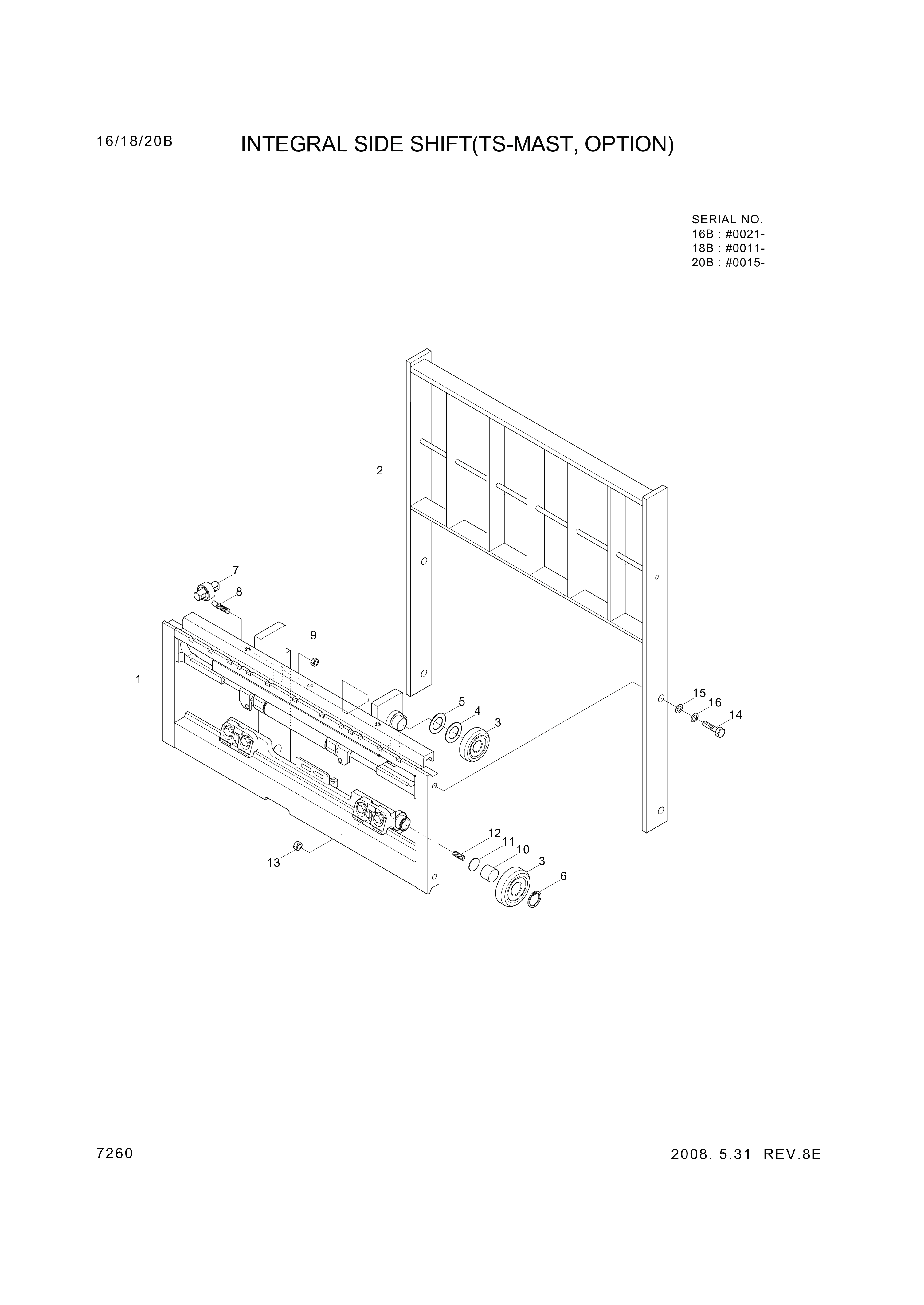 drawing for Hyundai Construction Equipment S017-100556 - BOLT-HEX (figure 1)