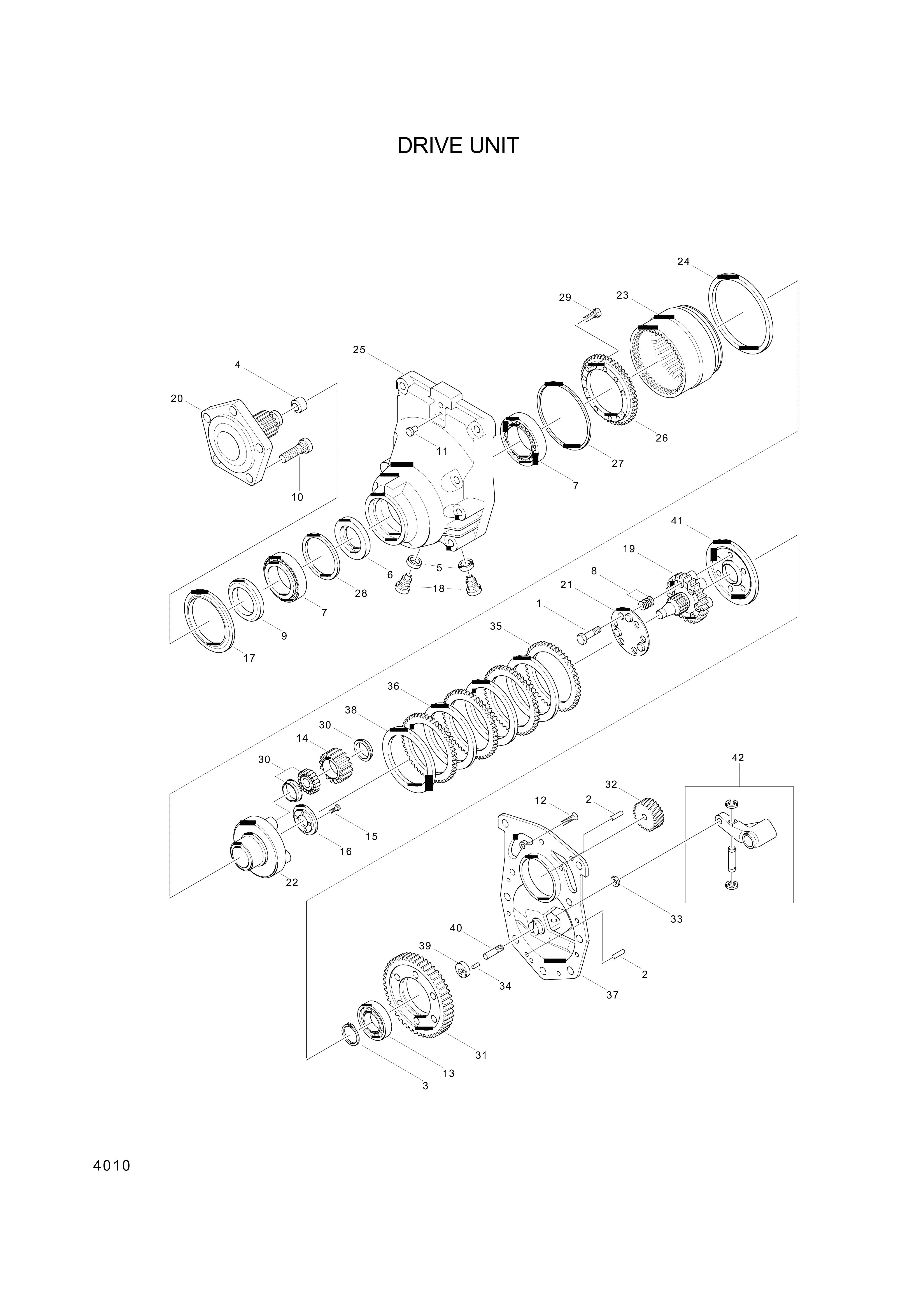 drawing for Hyundai Construction Equipment ZGAP-00012 - BEARING-ROLLER (figure 1)