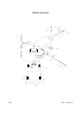 drawing for Hyundai Construction Equipment 000132 - BOLT (figure 4)