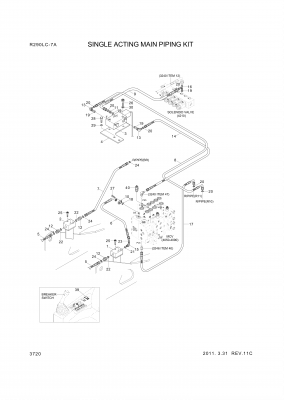 drawing for Hyundai Construction Equipment P930-042060 - HOSE ASSY-ORFS&THD (figure 1)