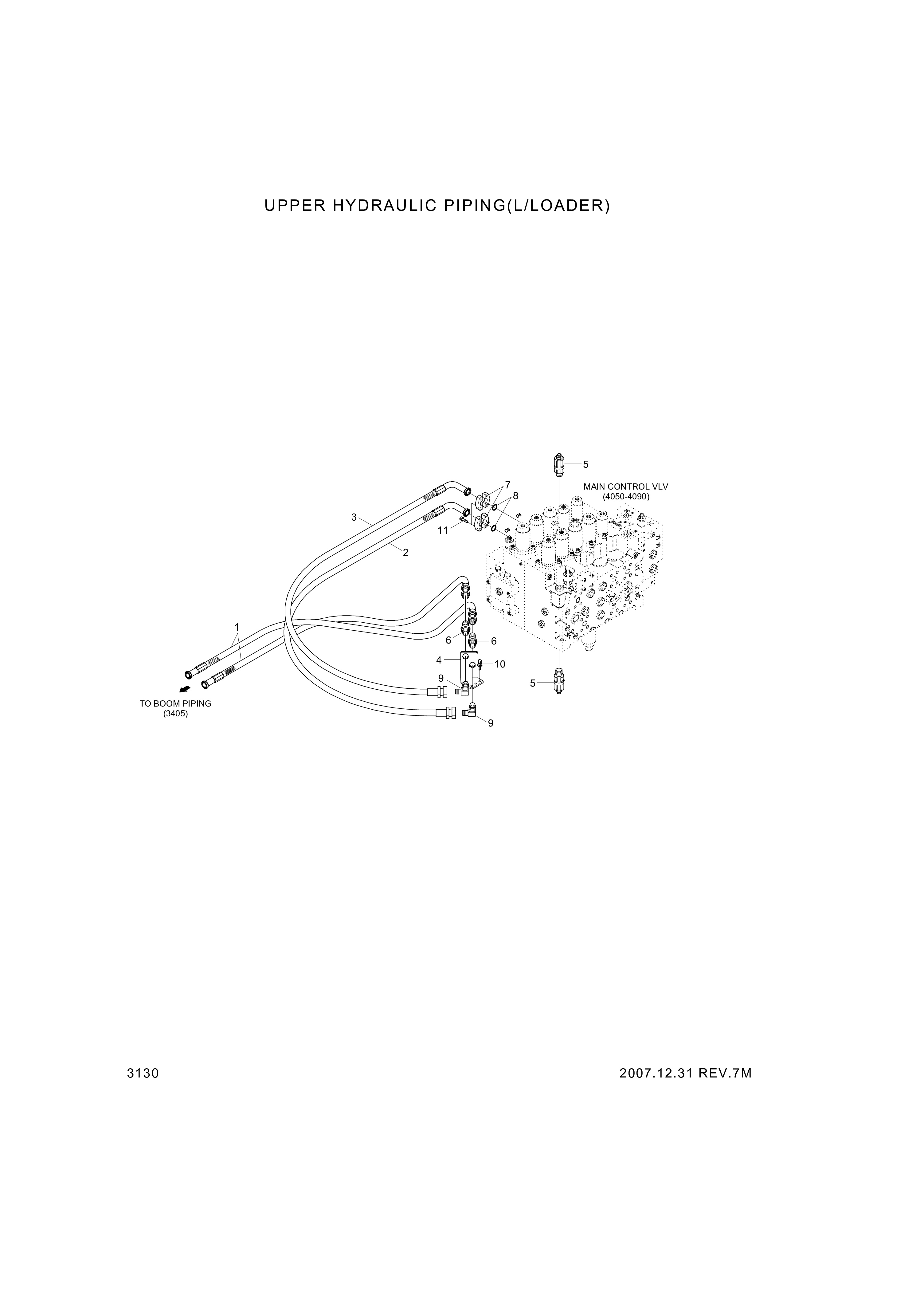 drawing for Hyundai Construction Equipment P980-167325 - HOSE ASSY-ORFS&FLG (figure 1)