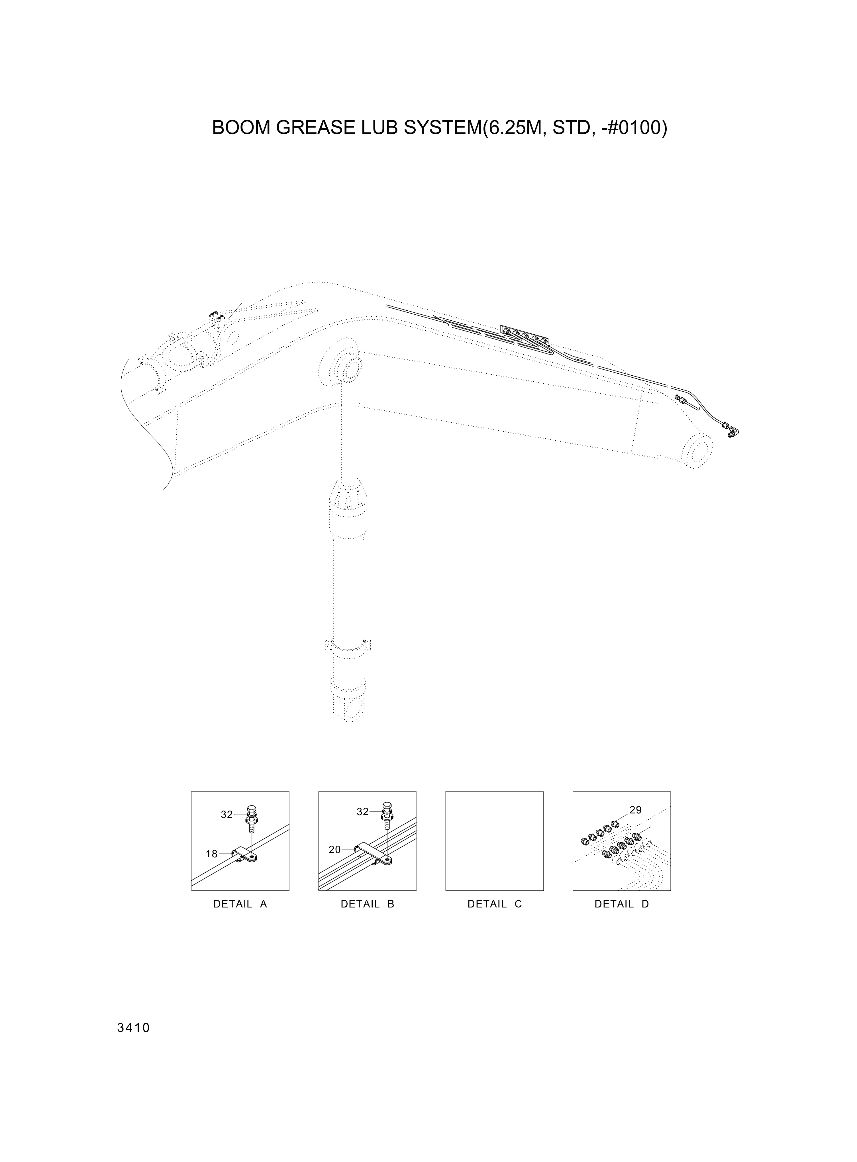 Technical drawing of Hyundai Construction Equipment 61L3-0162 ELBOW-45 with dimensions and layout (figure 5)