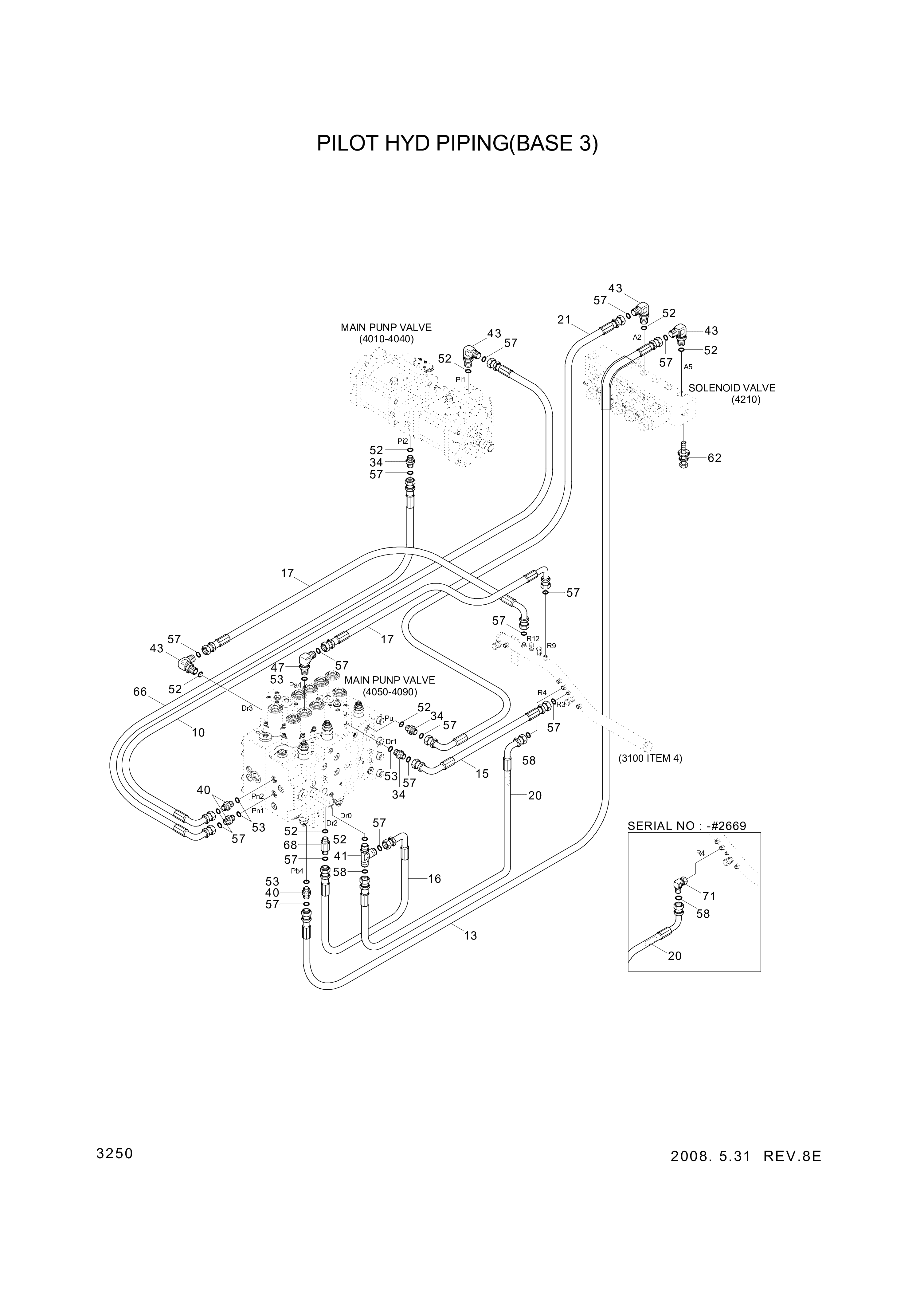 drawing for Hyundai Construction Equipment P930-043058 - HOSE ASSY-ORFS&THD (figure 1)