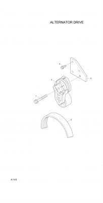 drawing for Hyundai Construction Equipment 3936201 - BELT TENSIONER (figure 1)