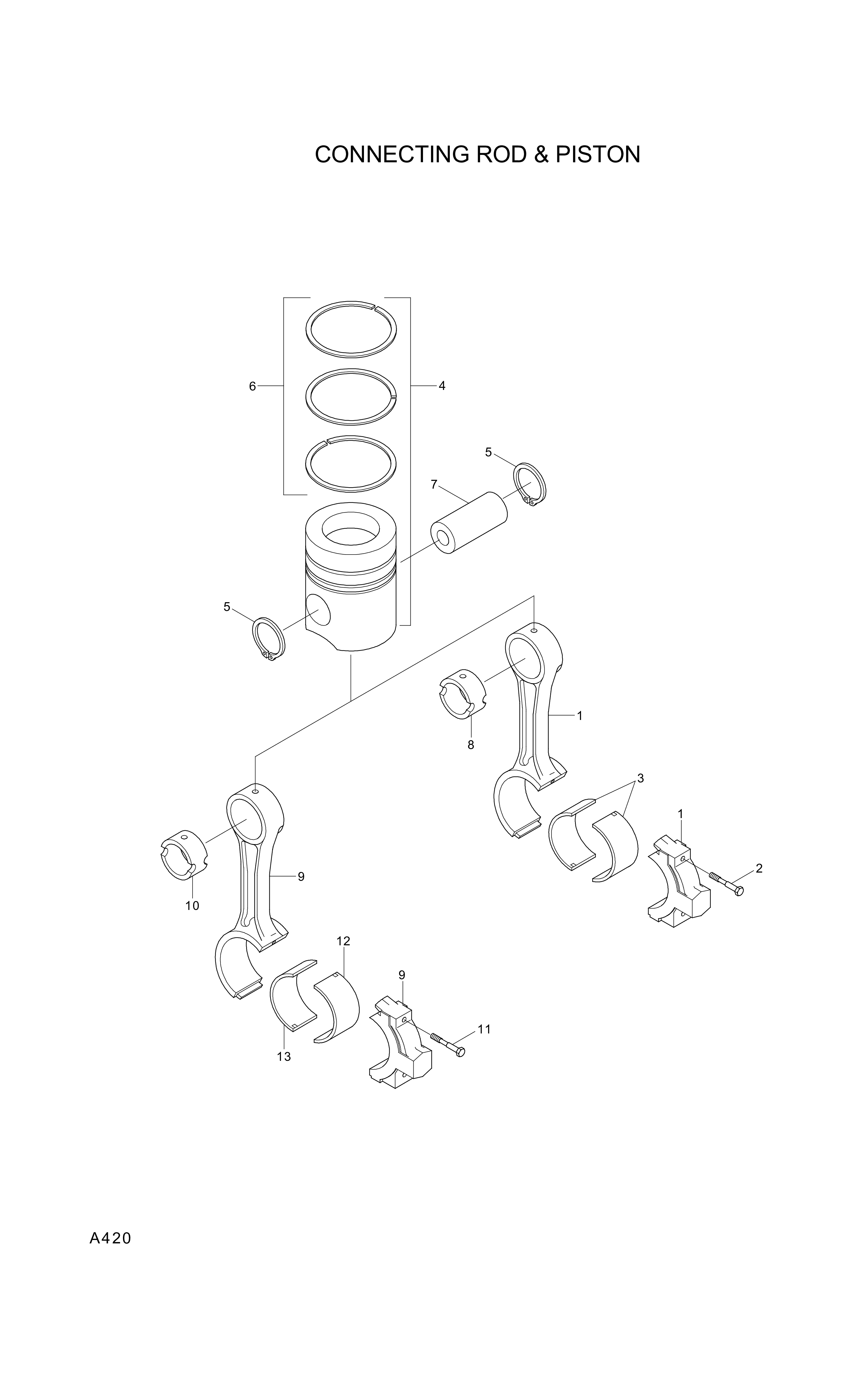 drawing for Hyundai Construction Equipment YUBP-06962 - BUSHING (figure 3)