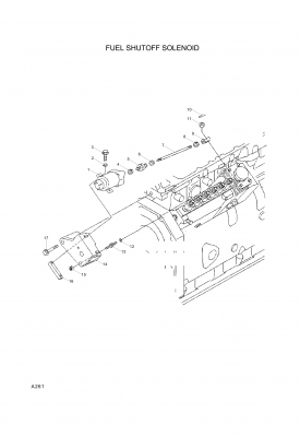 Technical drawing of Hyundai Construction Equipment YUBP-06648 SCREW with dimensions and layout (figure 2)