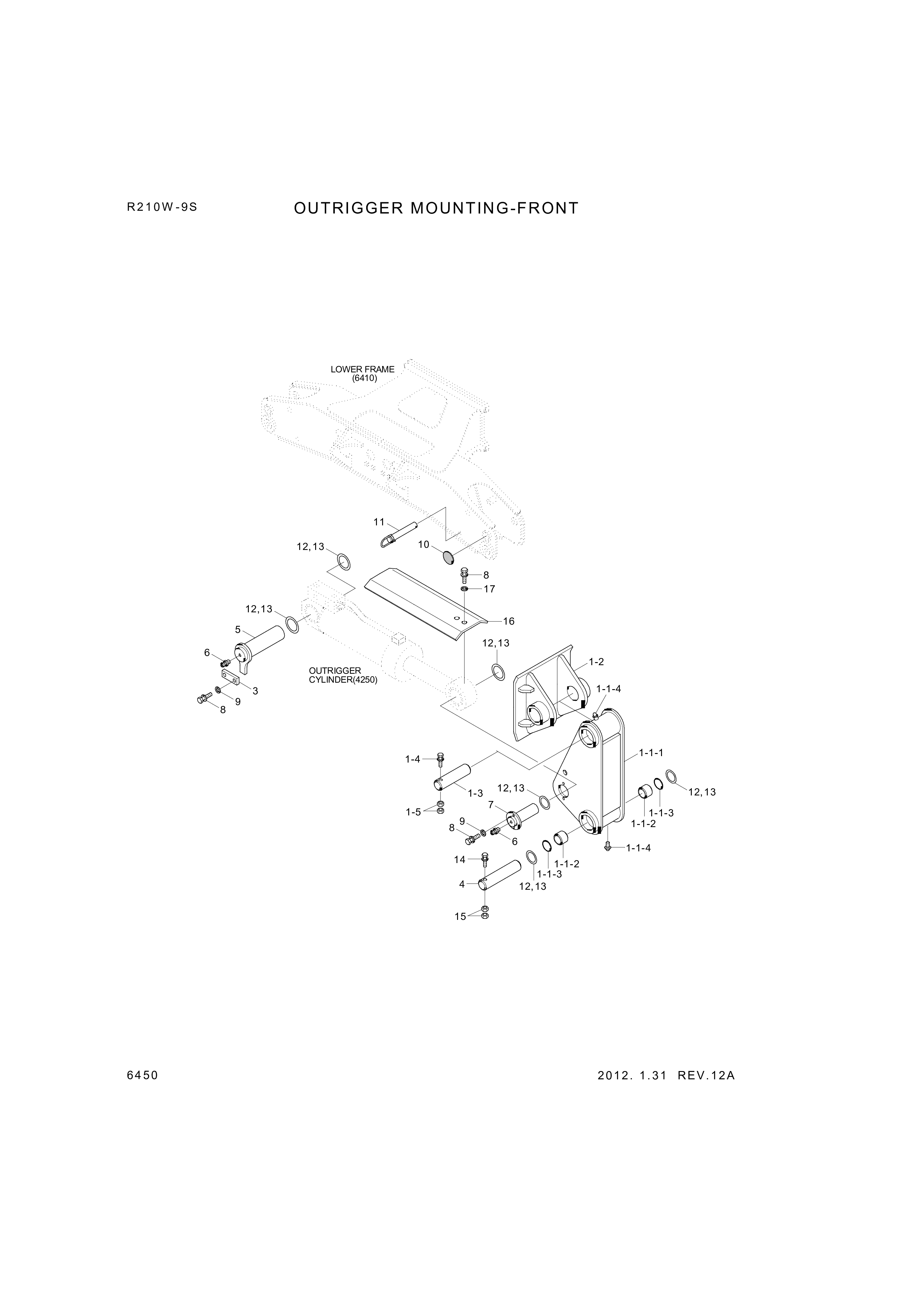 drawing for Hyundai Construction Equipment 07145-00080 - SEAL-DUST (figure 2)