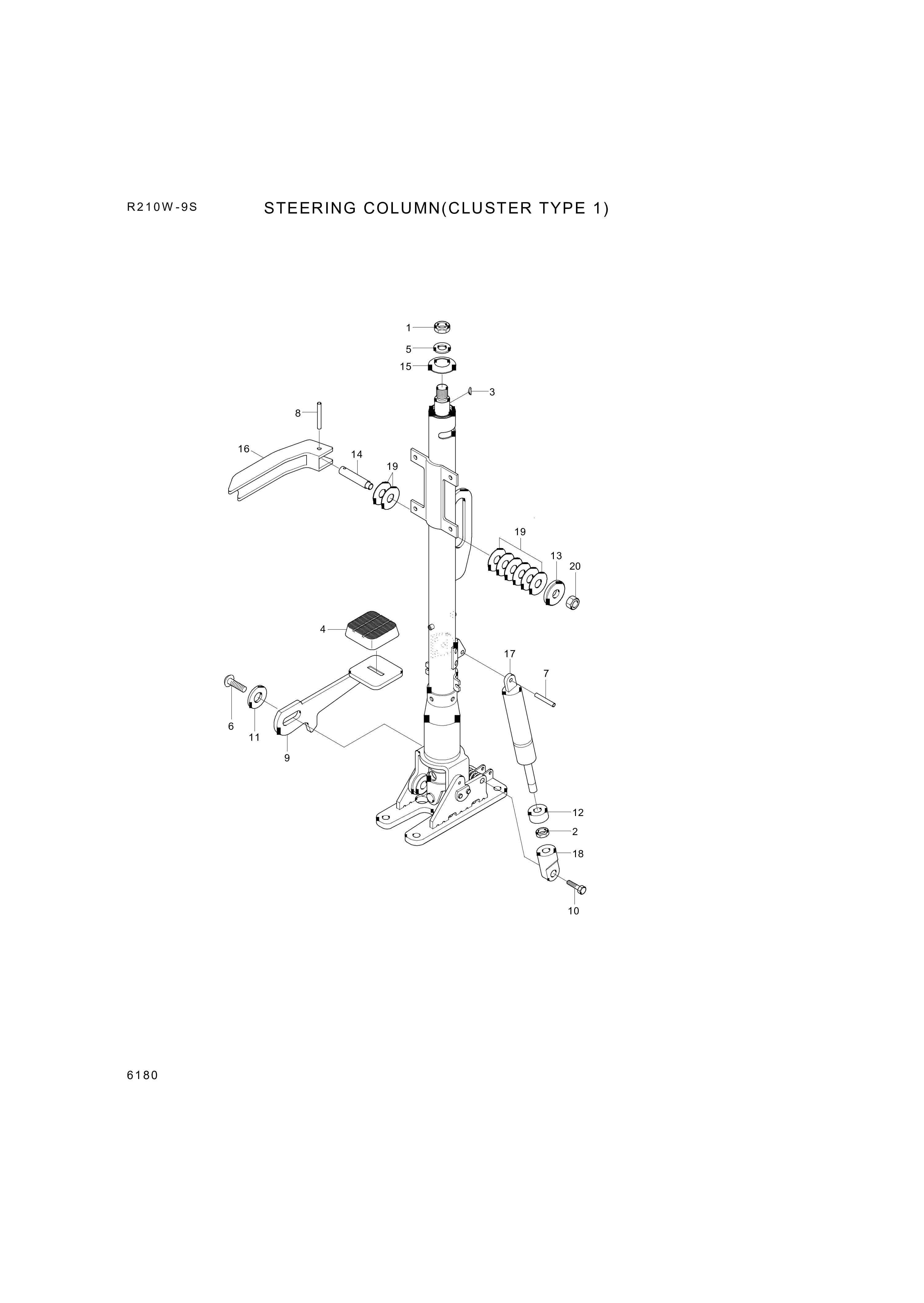drawing for Hyundai Construction Equipment 0026-0879 - PIN (figure 1)