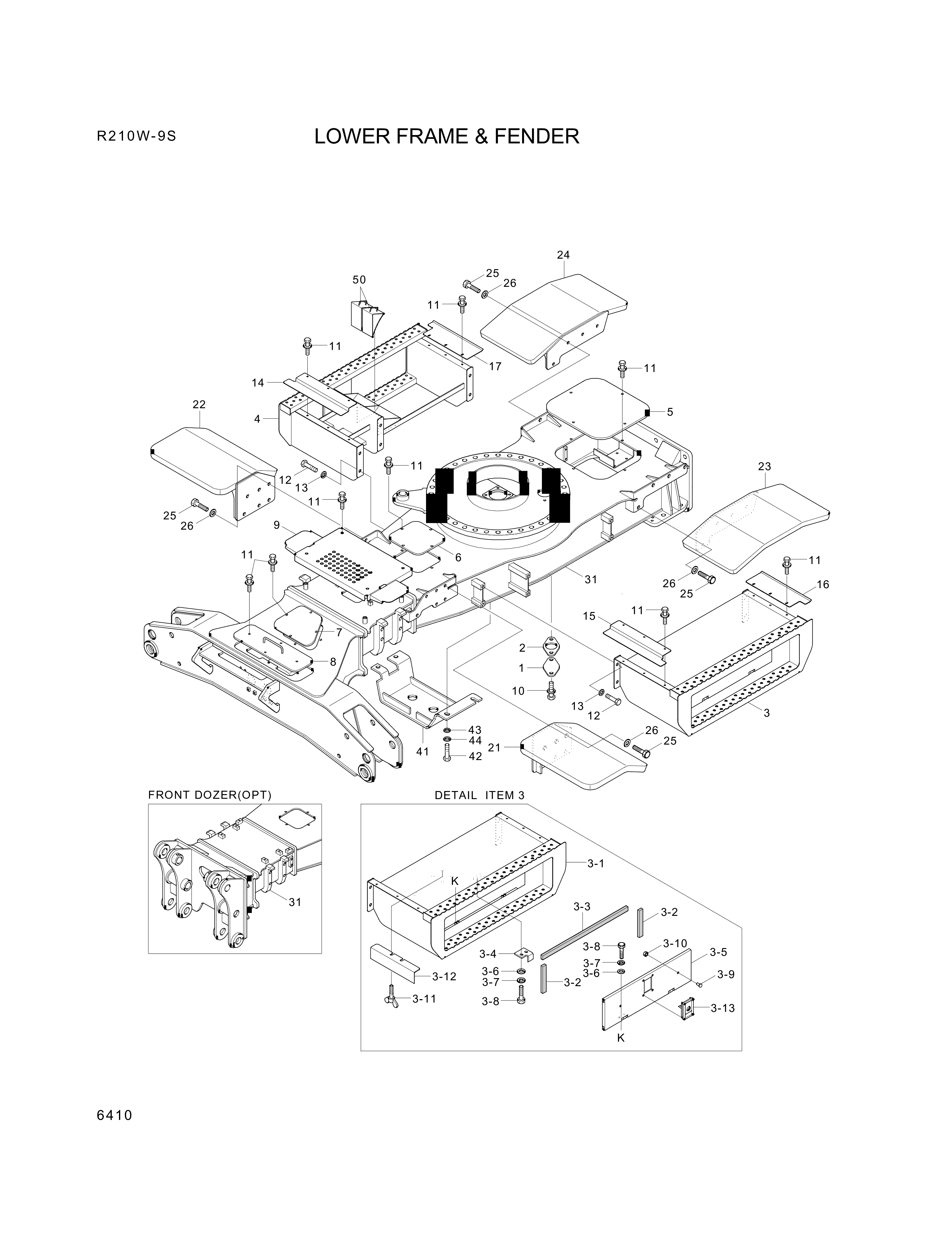 drawing for Hyundai Construction Equipment S205-06200B - NUT-HEX (figure 1)