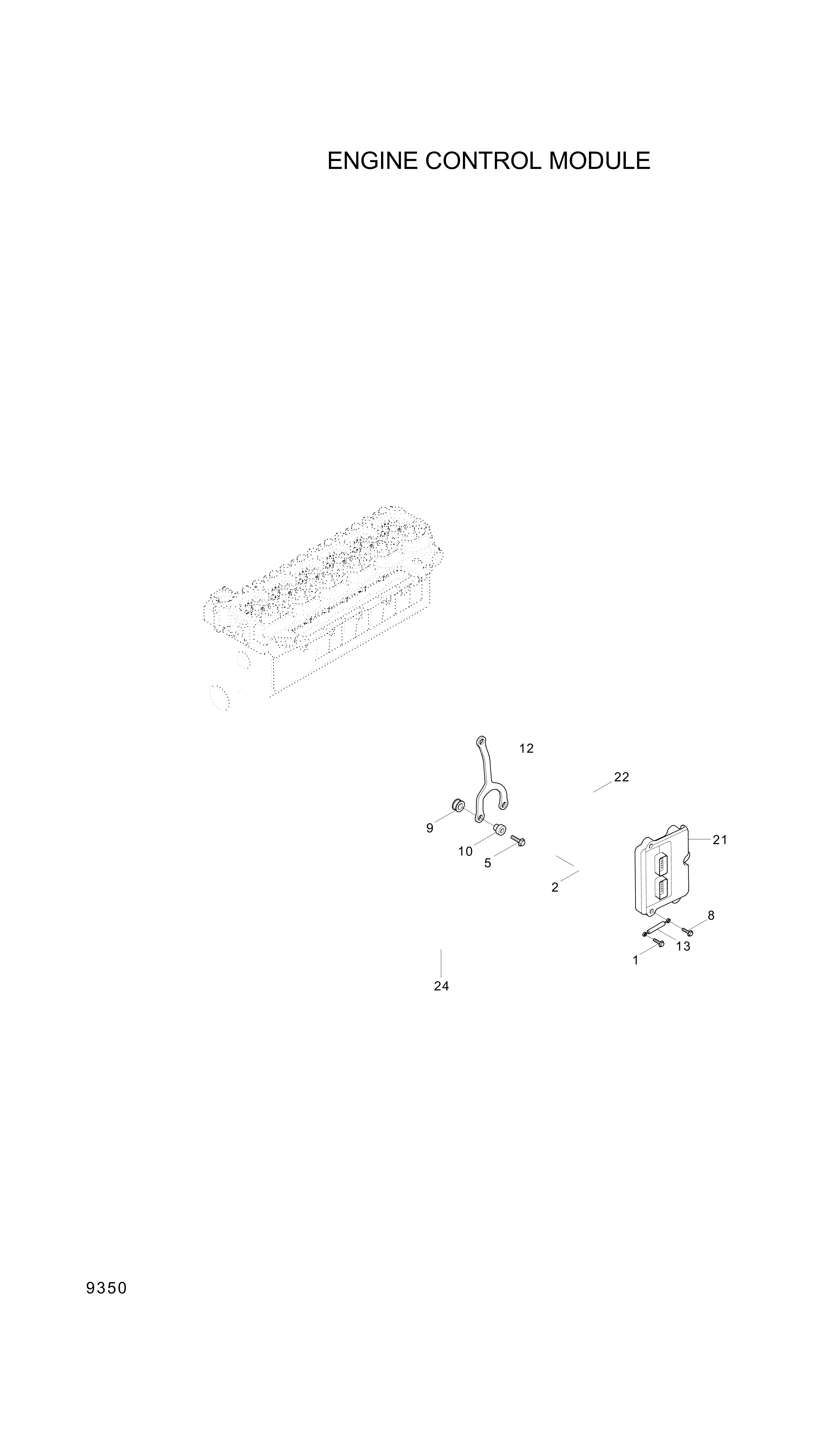 drawing for Hyundai Construction Equipment 4921684 - SENSOR-POSITION (figure 1)