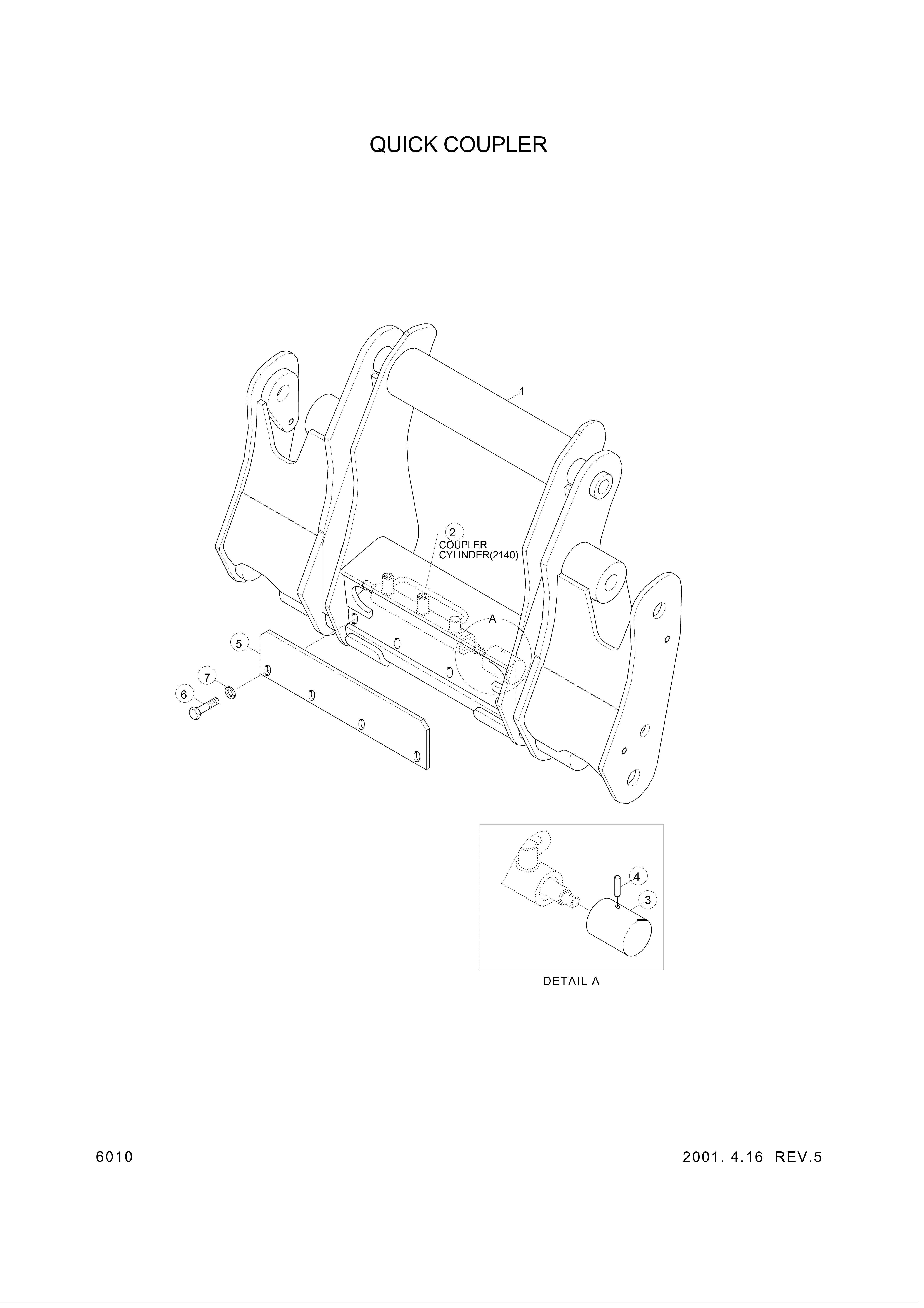 Technical drawing of Hyundai Construction Equipment 61L7-90050 PIN-DOWEL with dimensions and layout