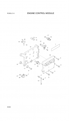 drawing for Hyundai Construction Equipment YUBP-06703 - SENSOR-TEMP (figure 5)