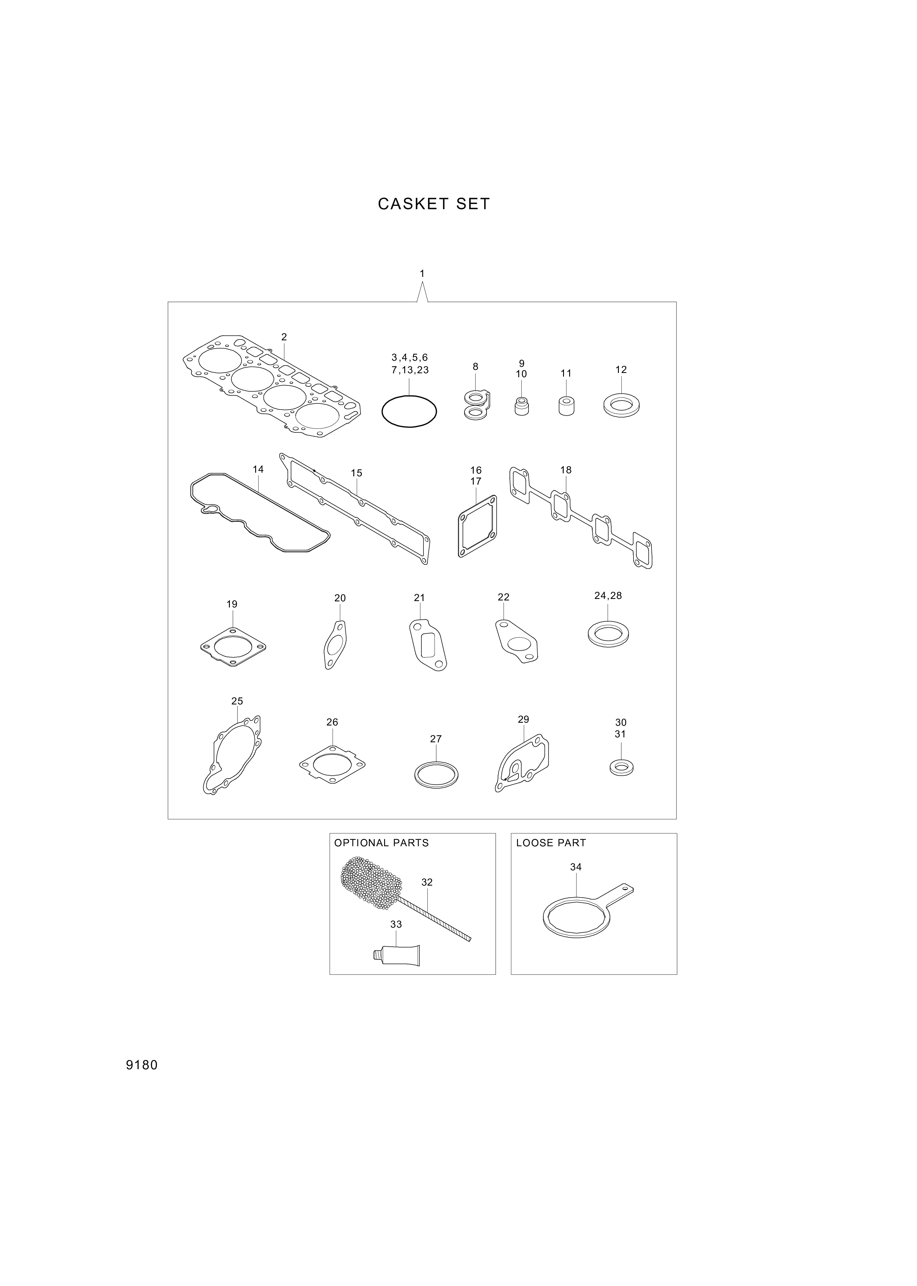 drawing for Hyundai Construction Equipment 977770-01212 - Gasket-Liquid (figure 1)