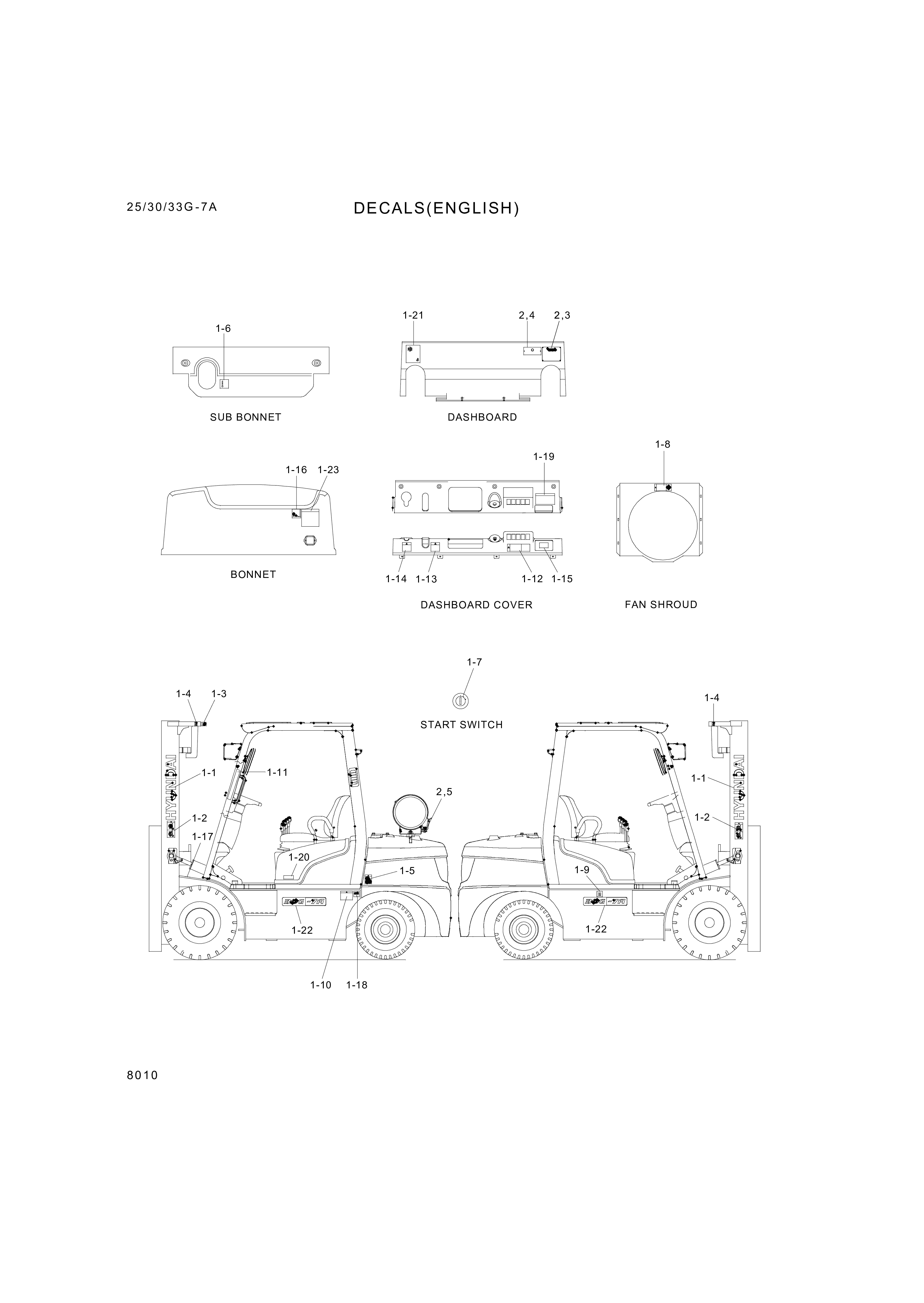 drawing for Hyundai Construction Equipment 93HF-02300 - DECAL-MODEL NAME (figure 1)