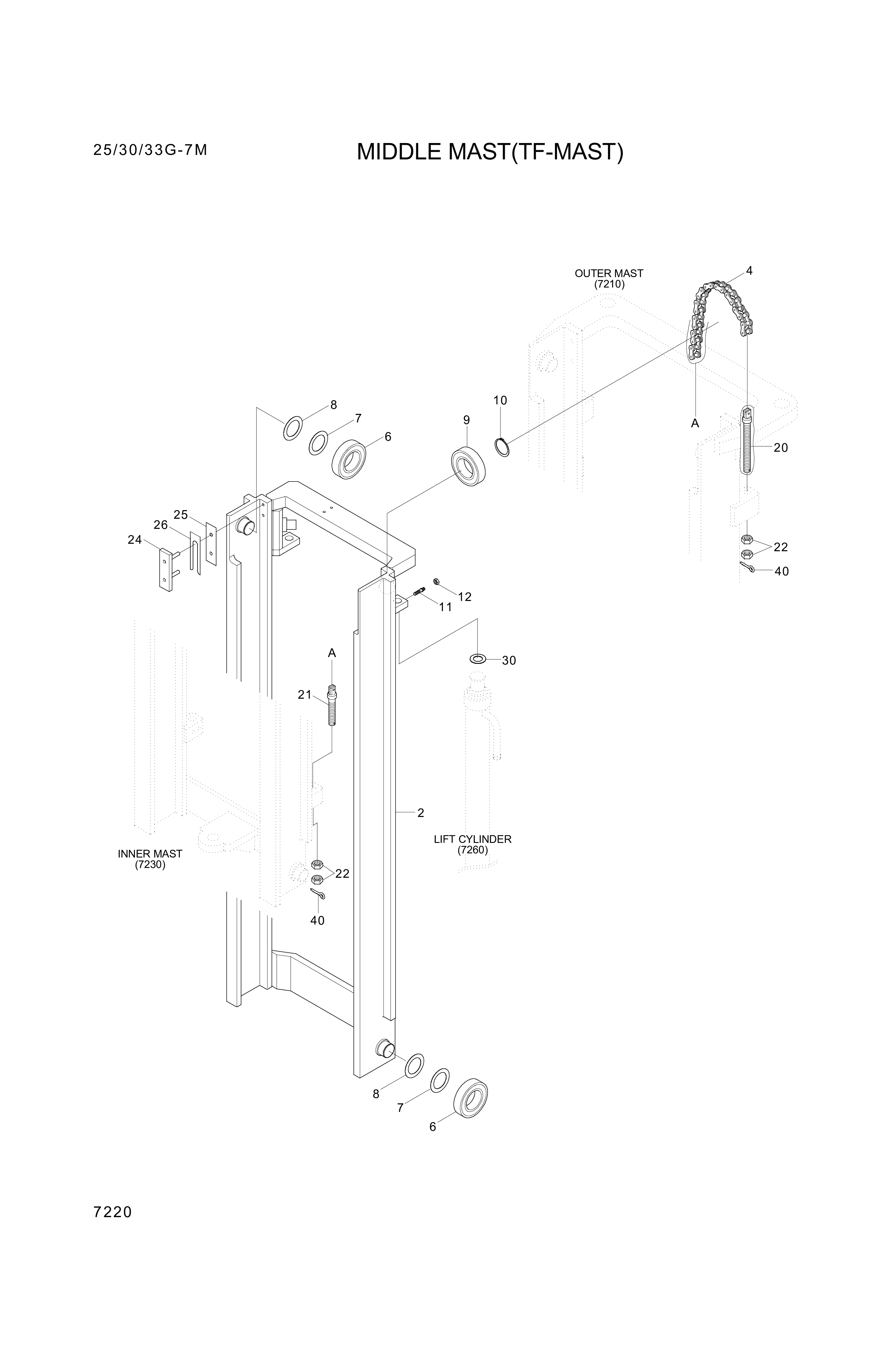 drawing for Hyundai Construction Equipment S461-320252 - PIN-SPLIT (figure 3)