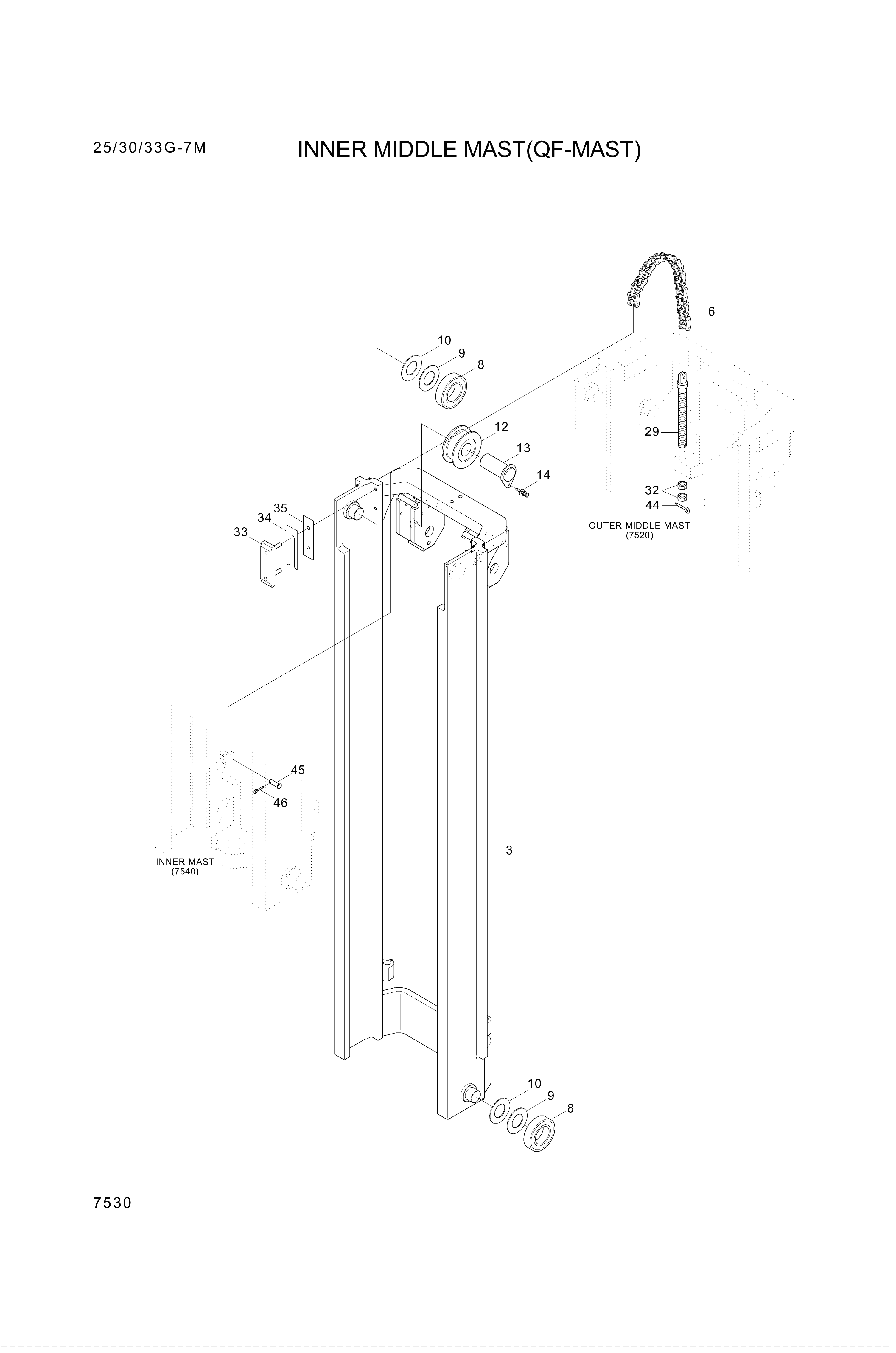 drawing for Hyundai Construction Equipment S206-18100B - NUT-HEX (figure 3)