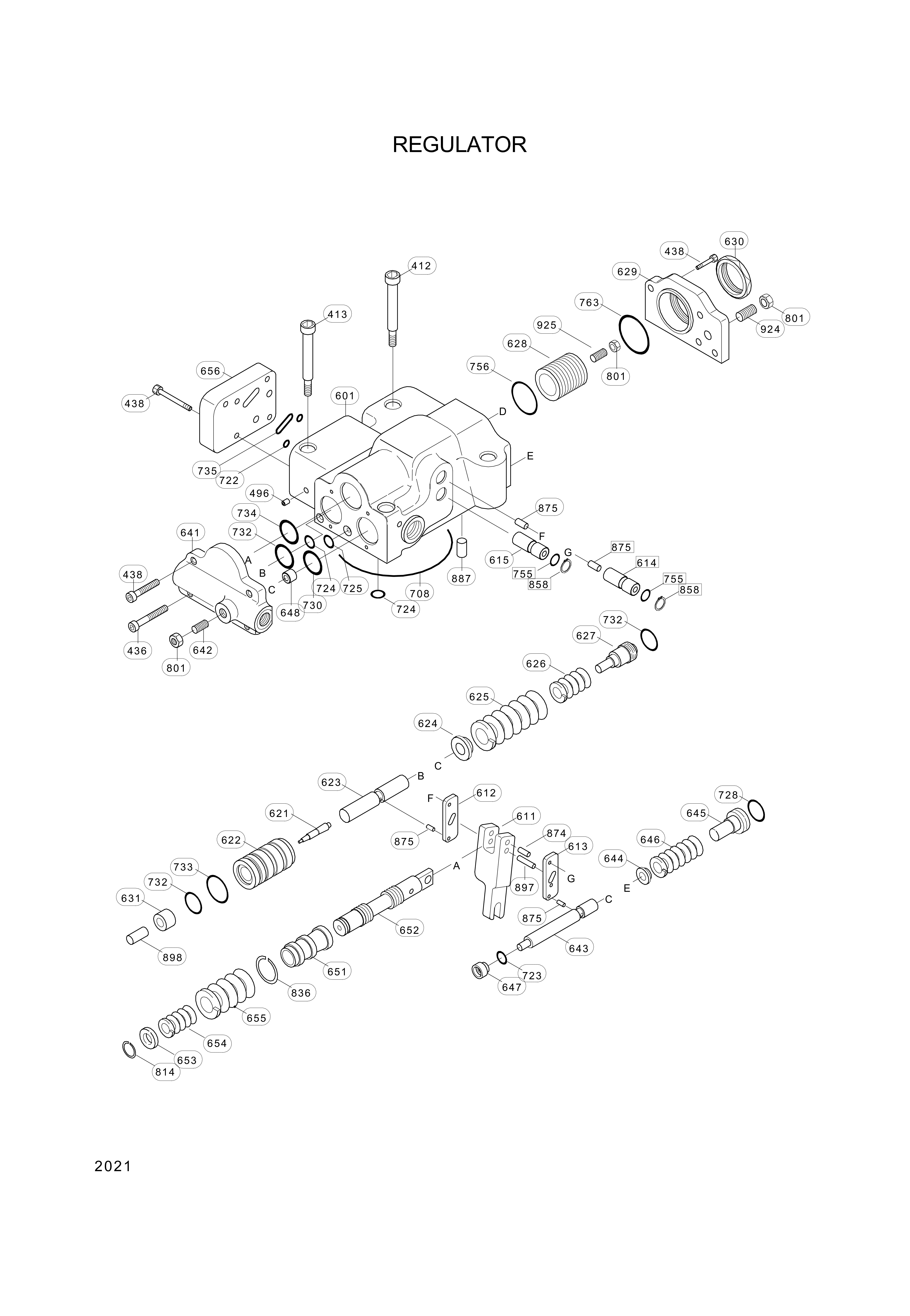 drawing for Hyundai Construction Equipment XKAH-00296 - BOLT-SOCKET (figure 5)