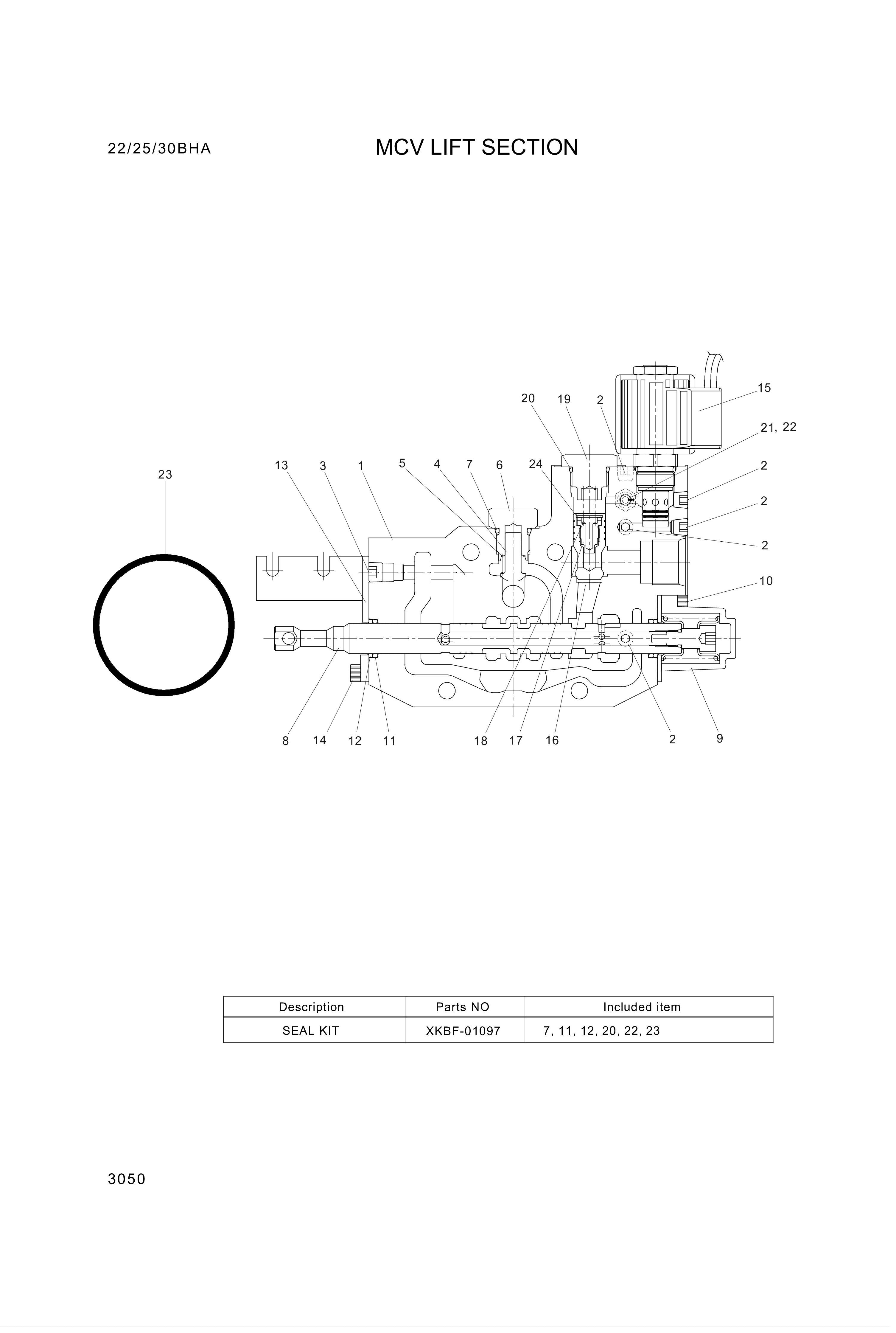 drawing for Hyundai Construction Equipment 000.963.01.06 - O-RING (figure 5)