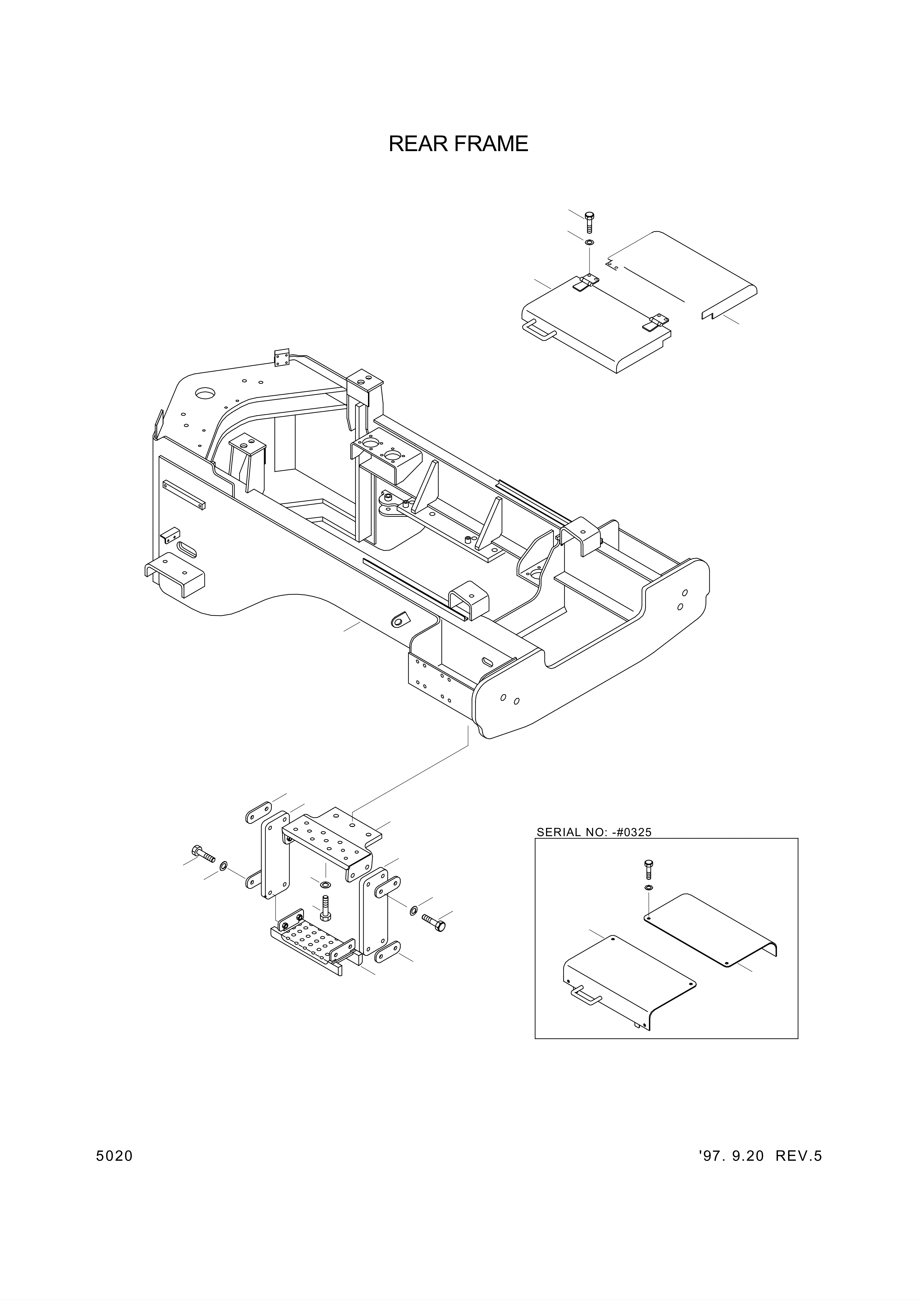 drawing for Hyundai Construction Equipment 74L1-20333 - COVER-LH (figure 1)