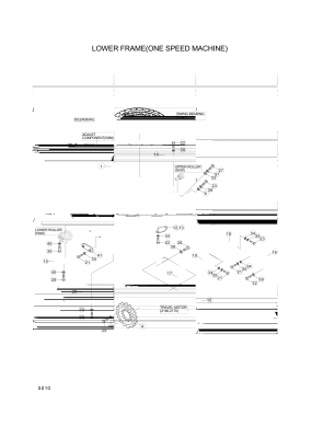 Technical drawing of Hyundai Construction Equipment S275-160003 NUT-SELF with dimensions and layout (figure 3)