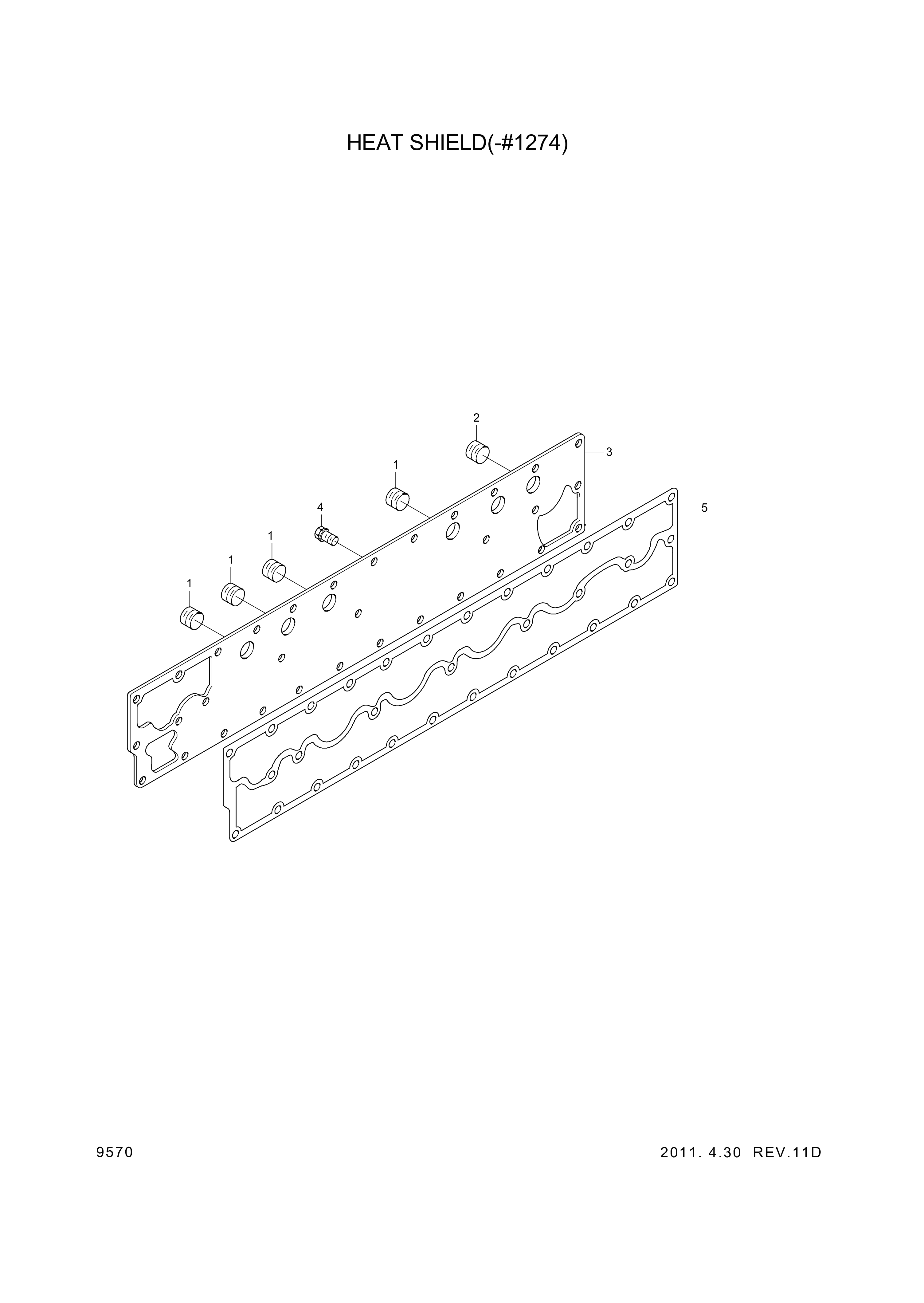Technical drawing of Hyundai Construction Equipment YUBP-06404 SCREW-CAP with dimensions and layout