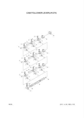 drawing for Hyundai Construction Equipment YUBP-06852 - SUPPORT (figure 2)