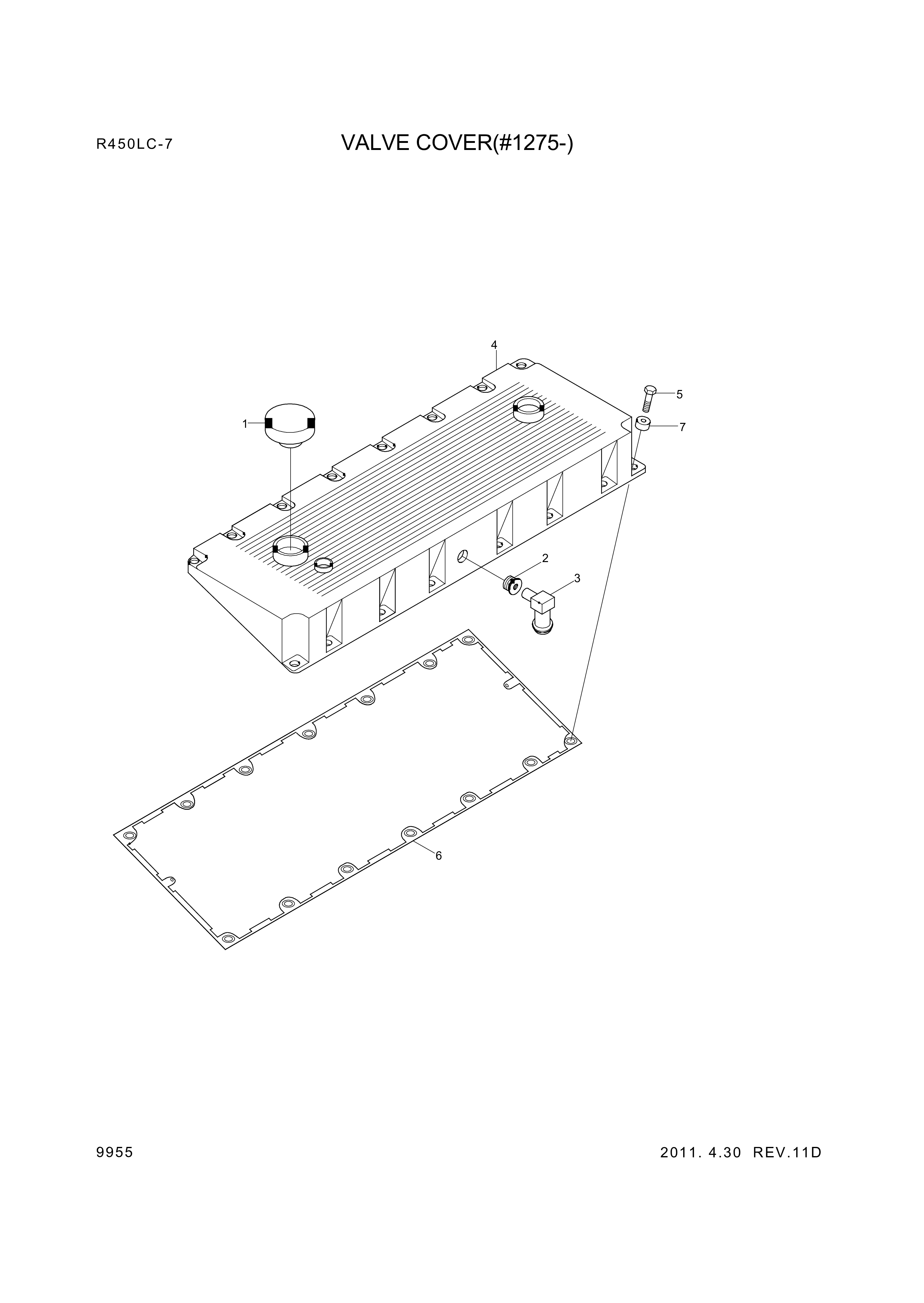 drawing for Hyundai Construction Equipment YUBP-06757 - GASKET (figure 1)