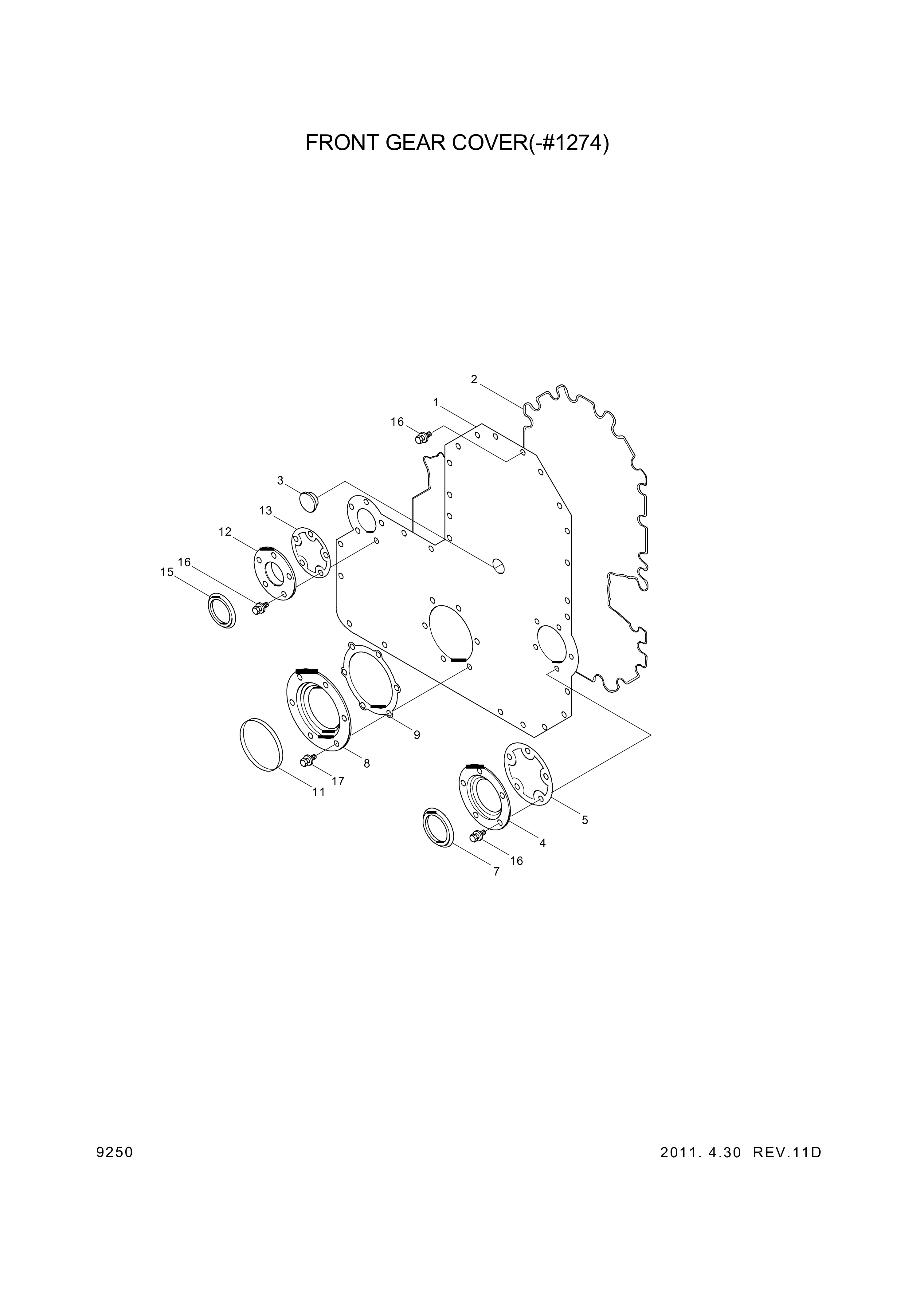 drawing for Hyundai Construction Equipment YUBP-06369 - SEAL KIT (figure 2)