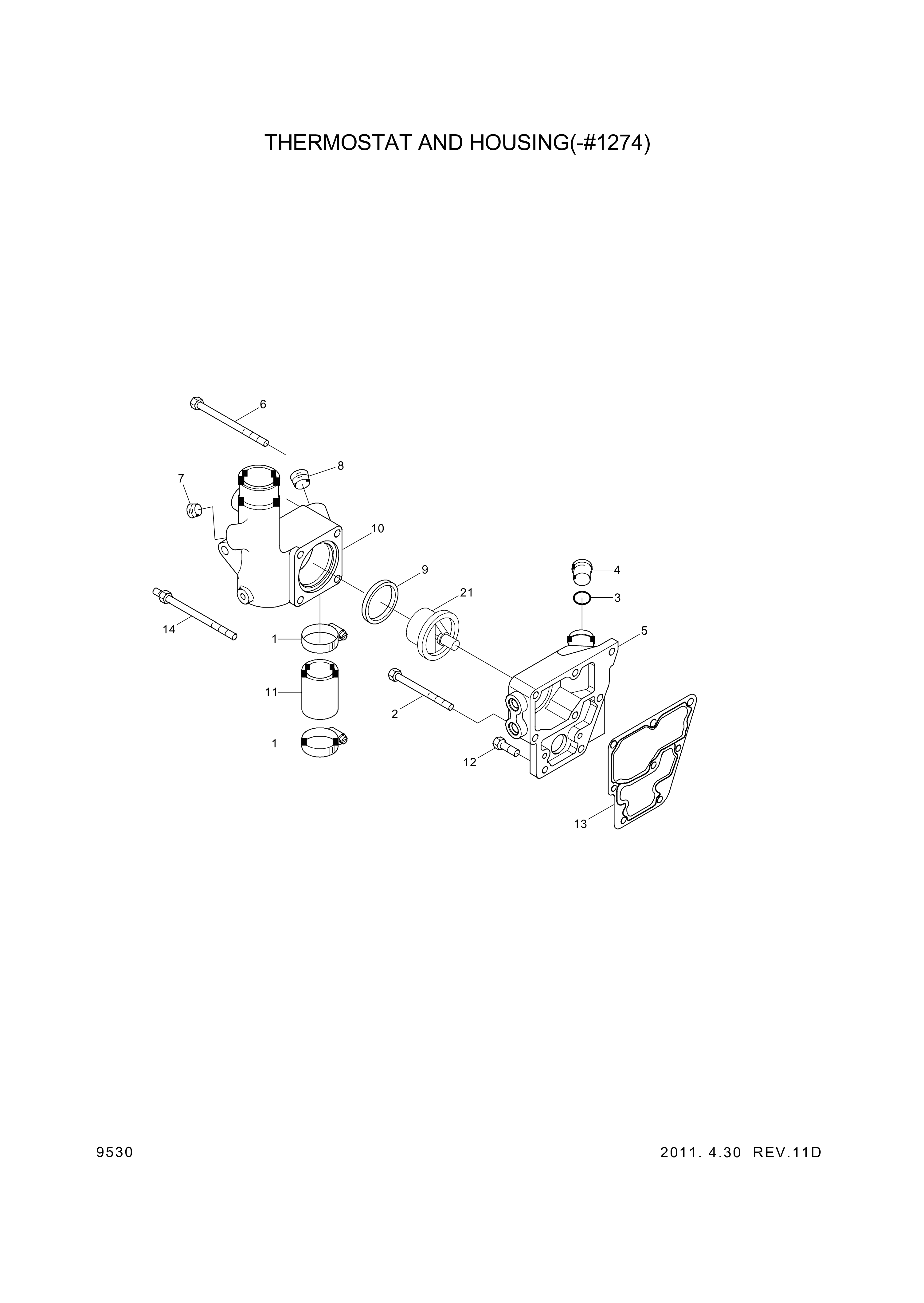 drawing for Hyundai Construction Equipment YUBP-04609 - SCREW-HEX (figure 2)