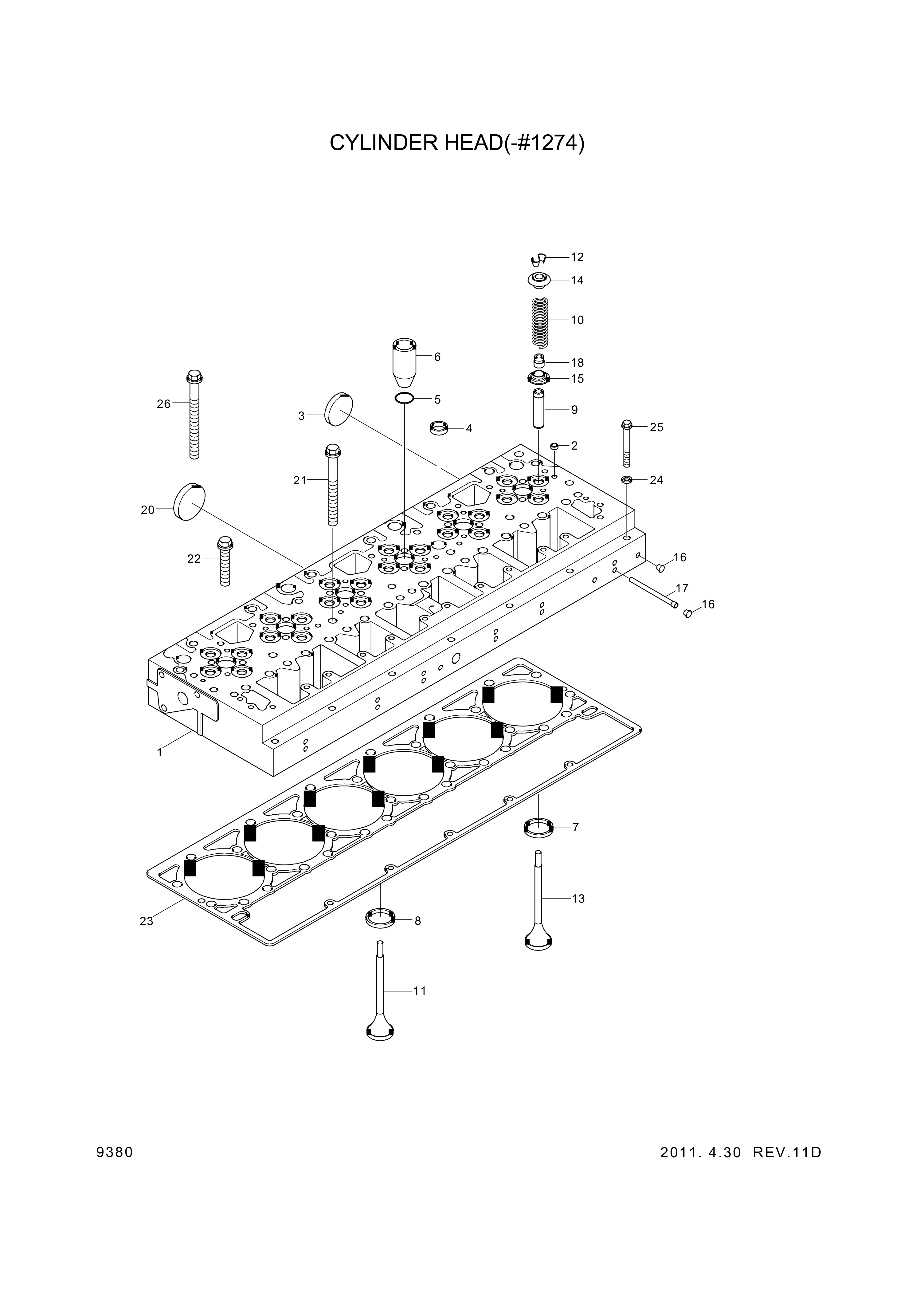 drawing for Hyundai Construction Equipment YUBP-05431 - SLEEVE-INJECTOR (figure 1)